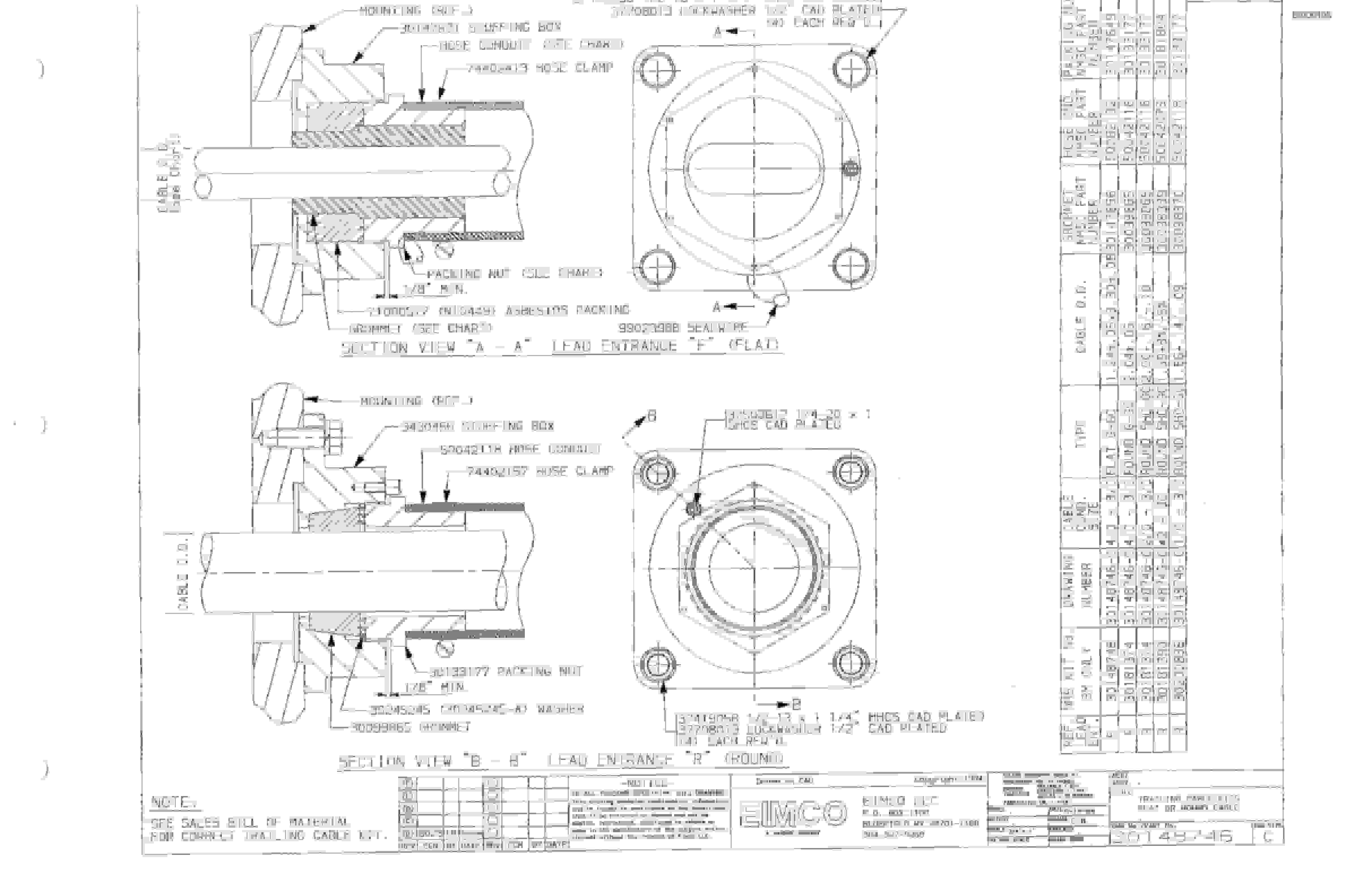 Bucyrus 2810-2 Drum Miner Parts Catalog BI000198-4