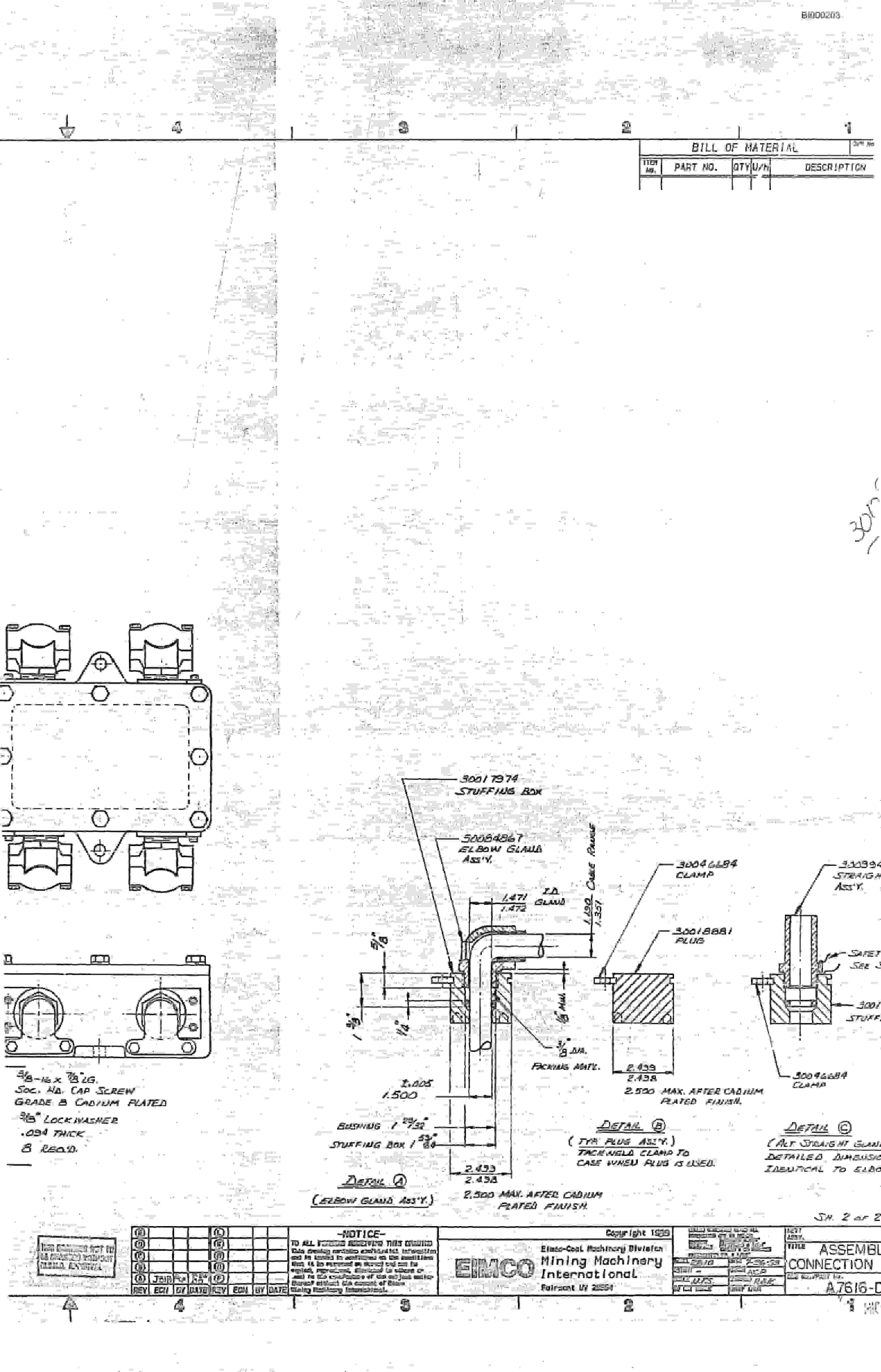 Bucyrus 2810-2 Drum Miner Parts Catalog BI000203-3