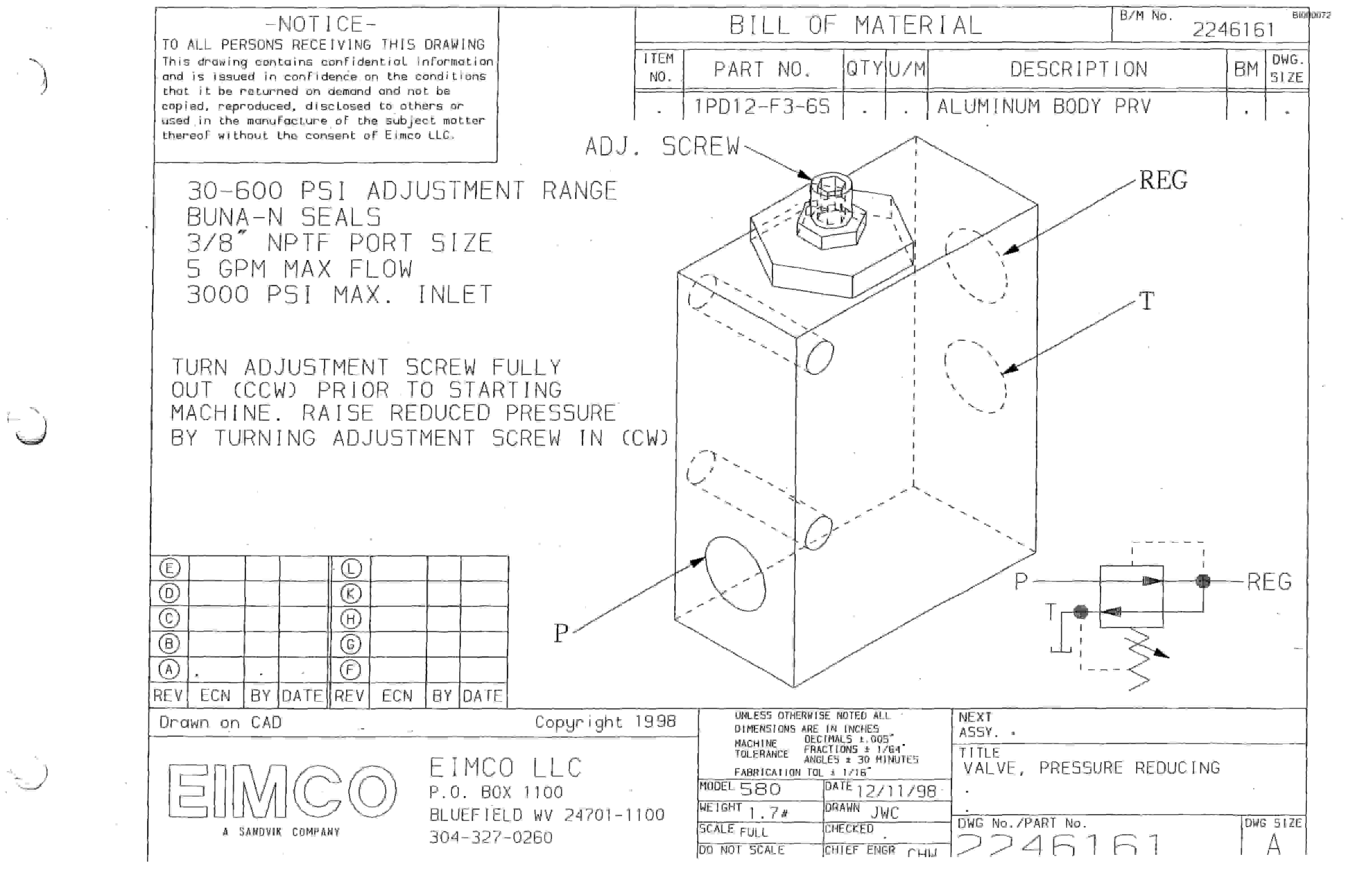 Bucyrus 2810-2 Miner Parts Catalog BI000072-2