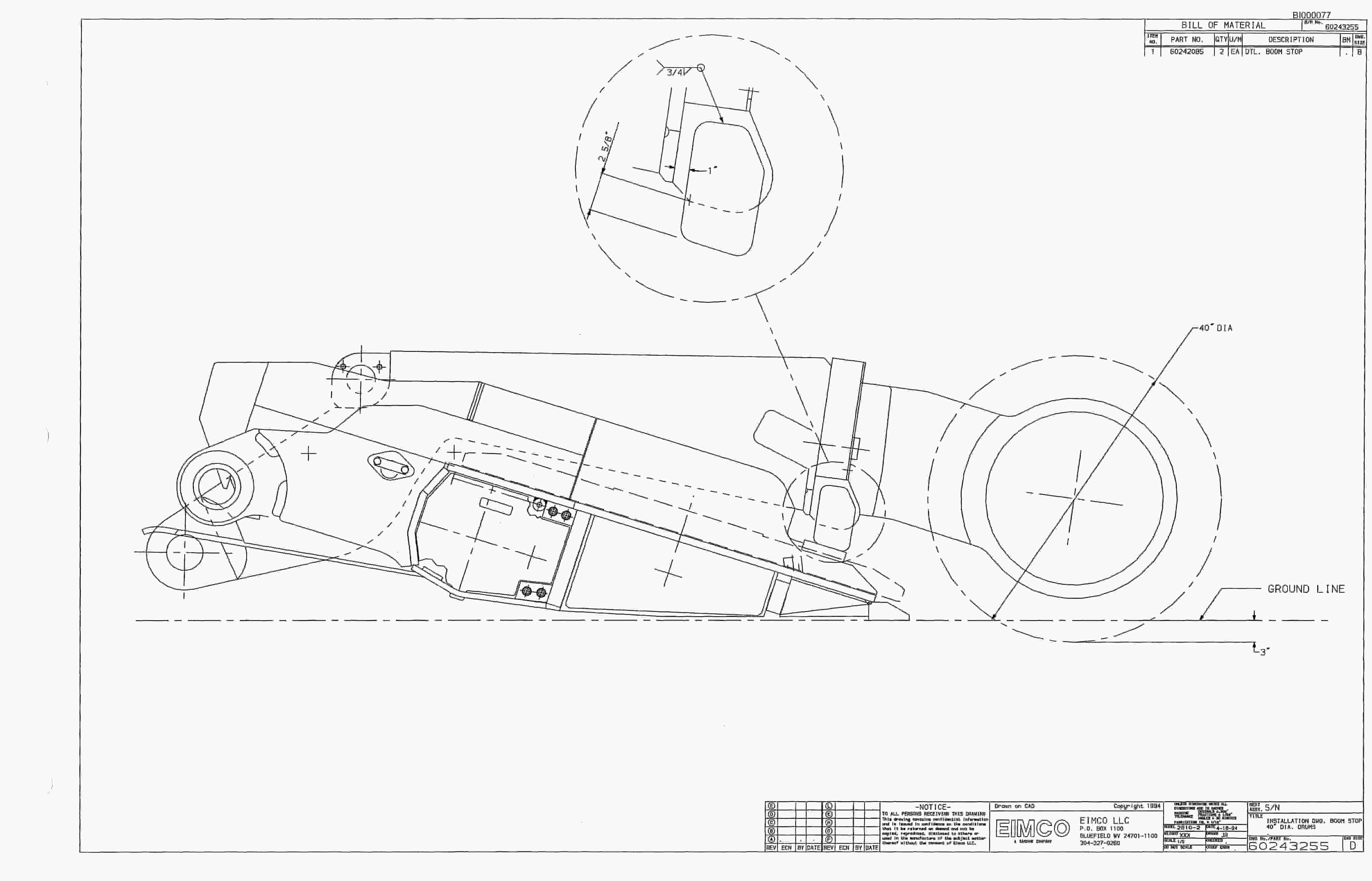 Bucyrus 2810-2 Miner Parts Catalog BI000077-5