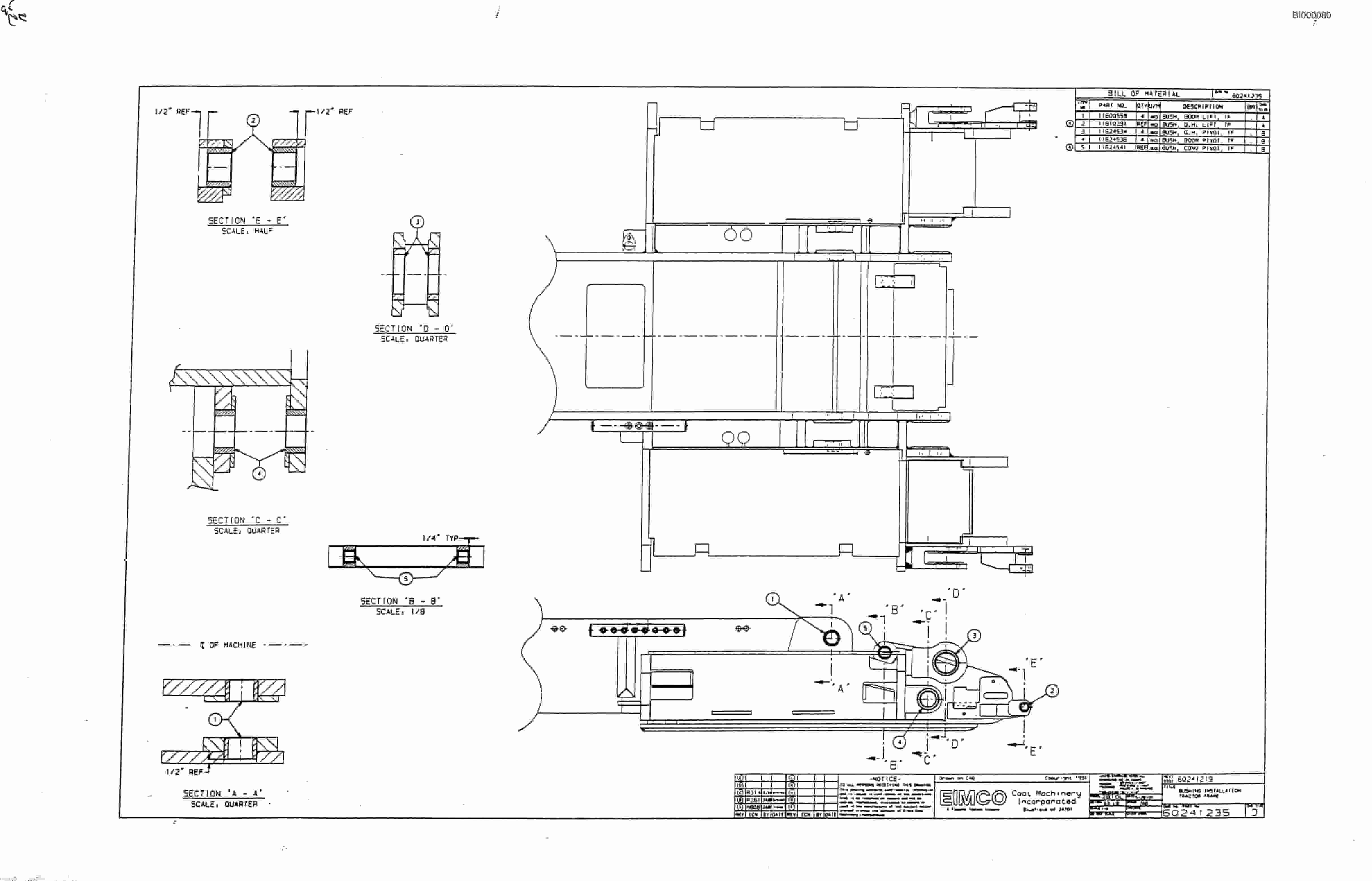 Bucyrus 2810-2 Miner Parts Catalog BI000080-3
