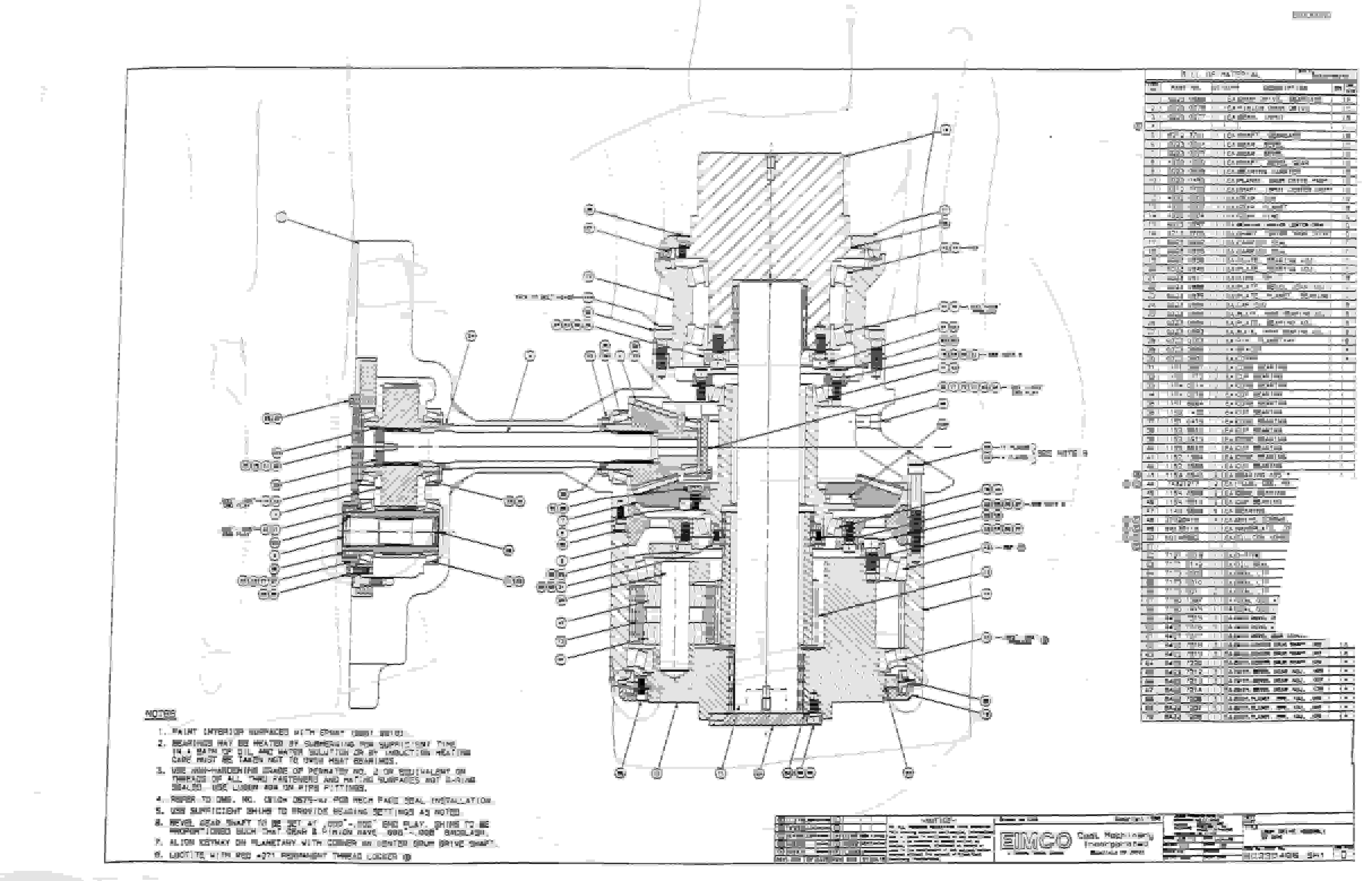 Bucyrus 2810-2 Miner Parts Catalog BI000080-4