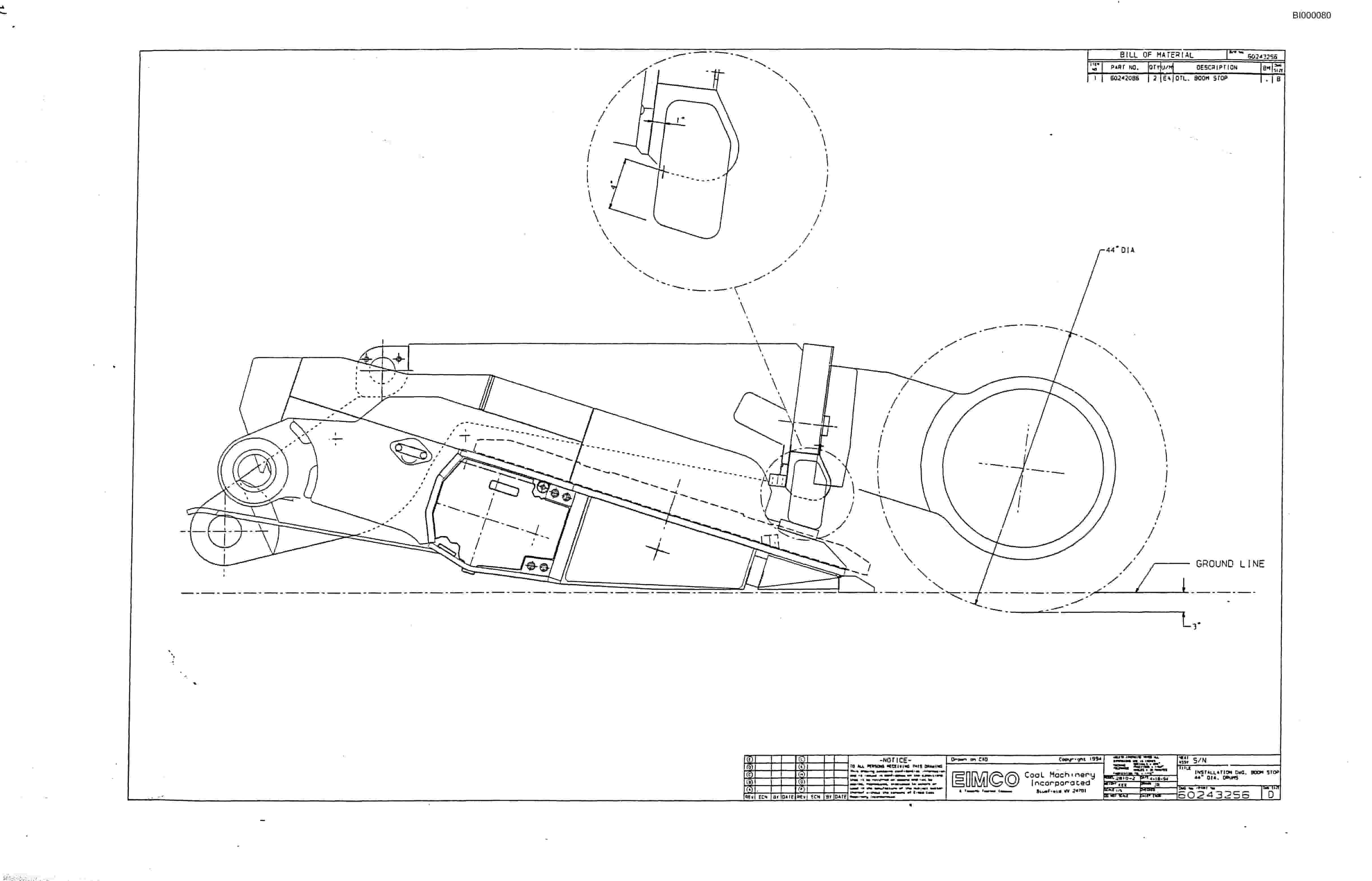 Bucyrus 2810-2 Miner Parts Catalog BI000080-5