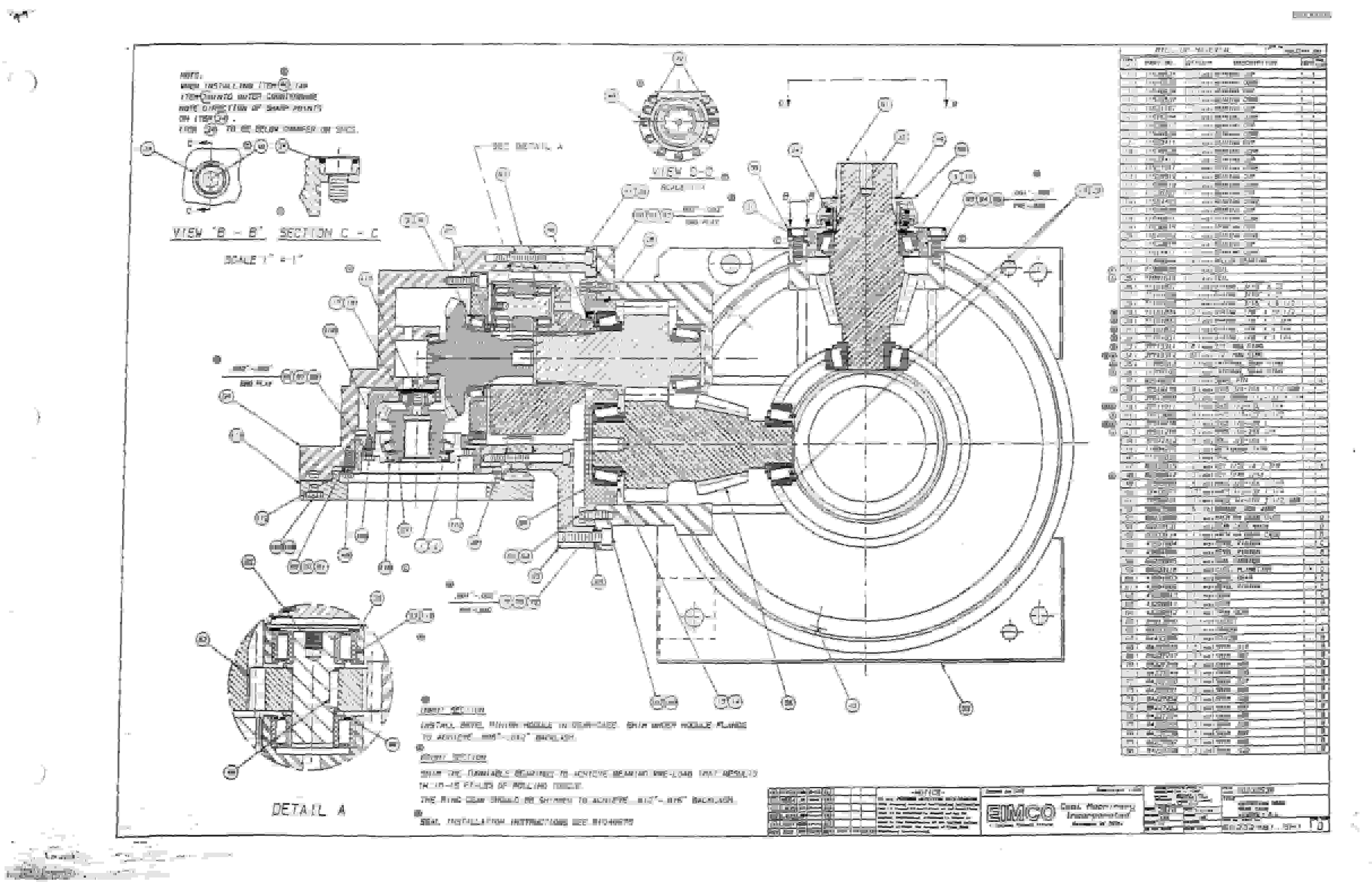 Bucyrus 2810-2 Miner Parts Catalog BI000096-5