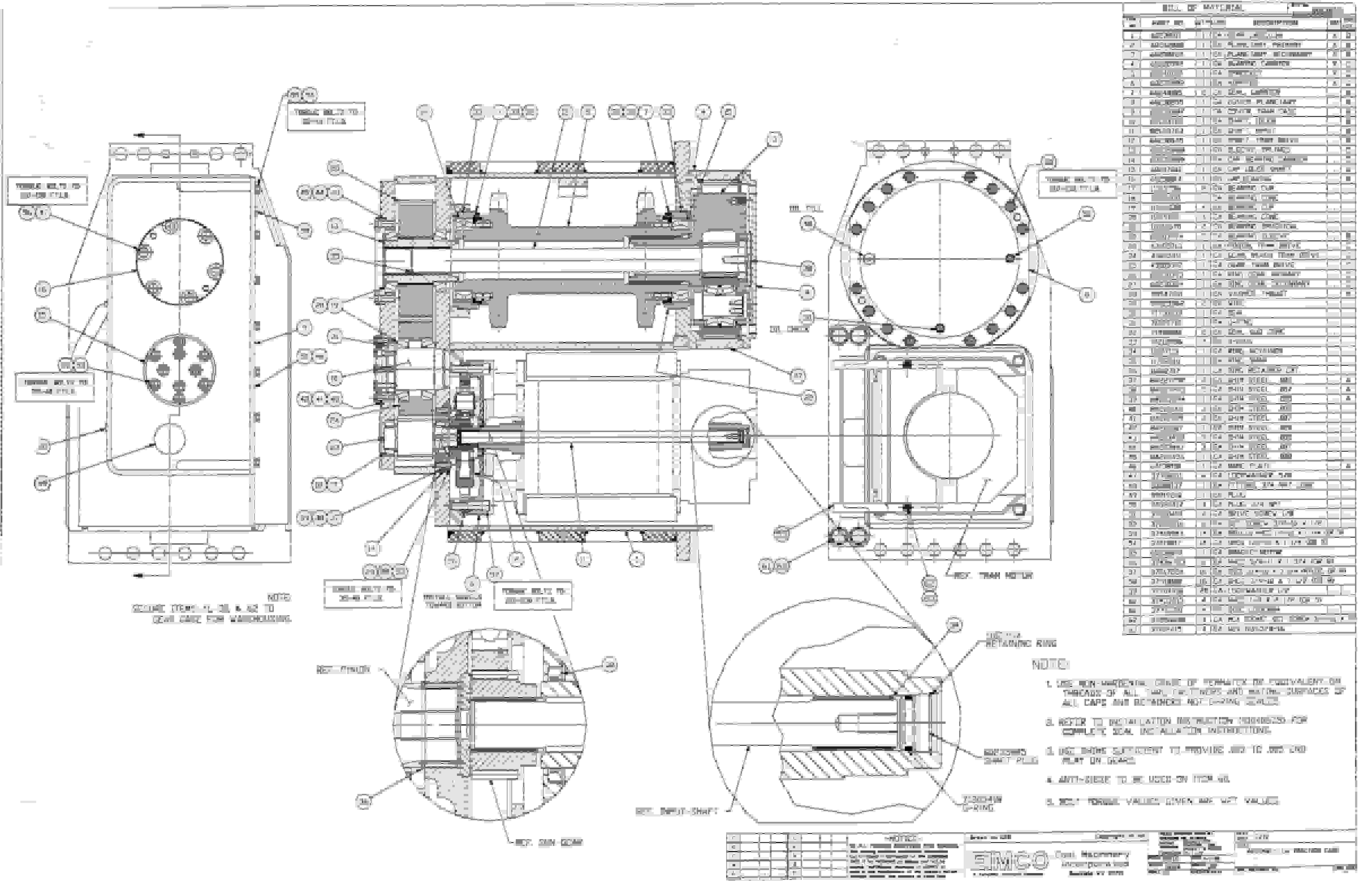 Bucyrus 2810-2 Miner Parts Catalog BI000116-3