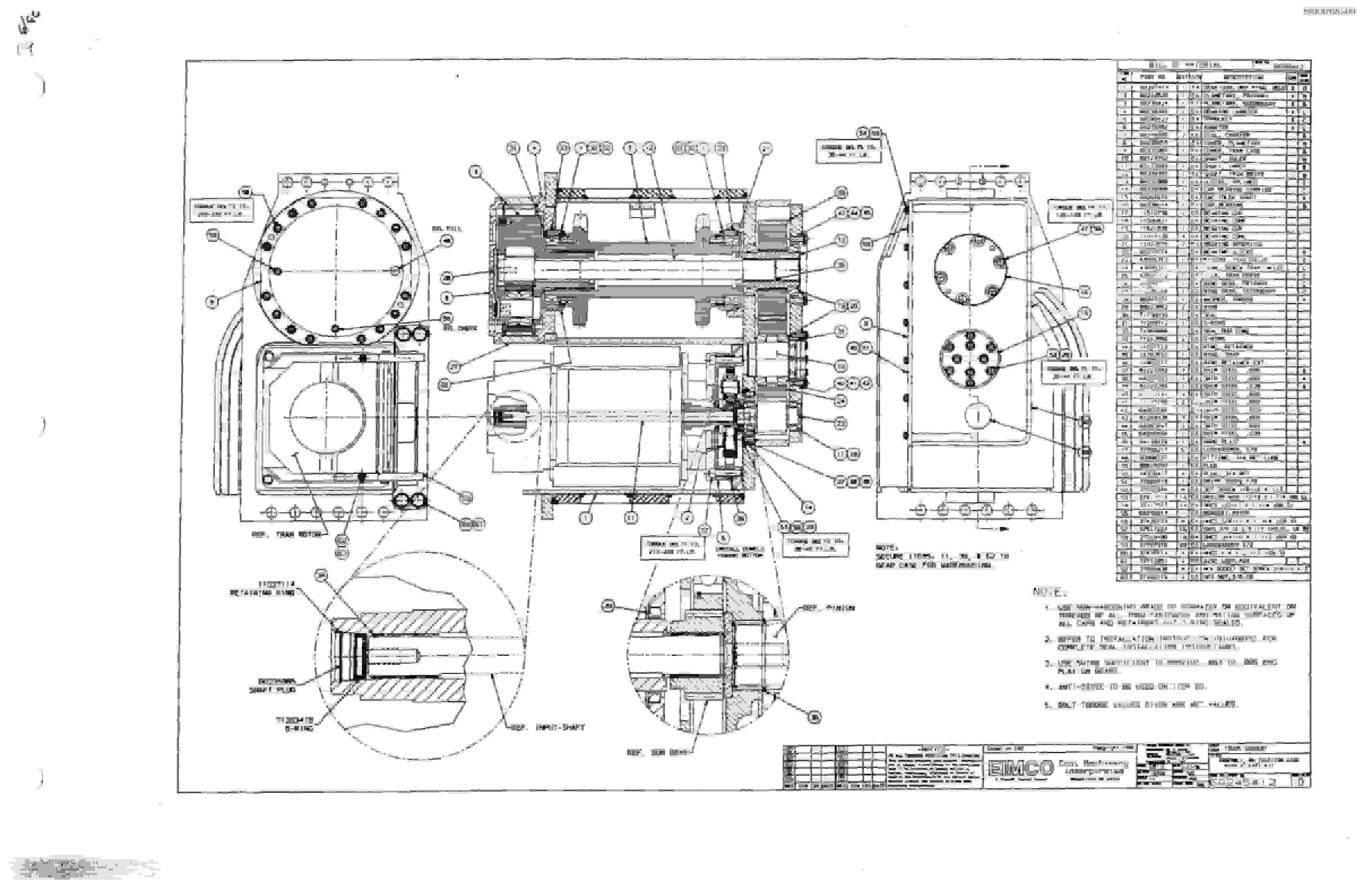 Bucyrus 2810-2 Miner Parts Catalog BI000120-3