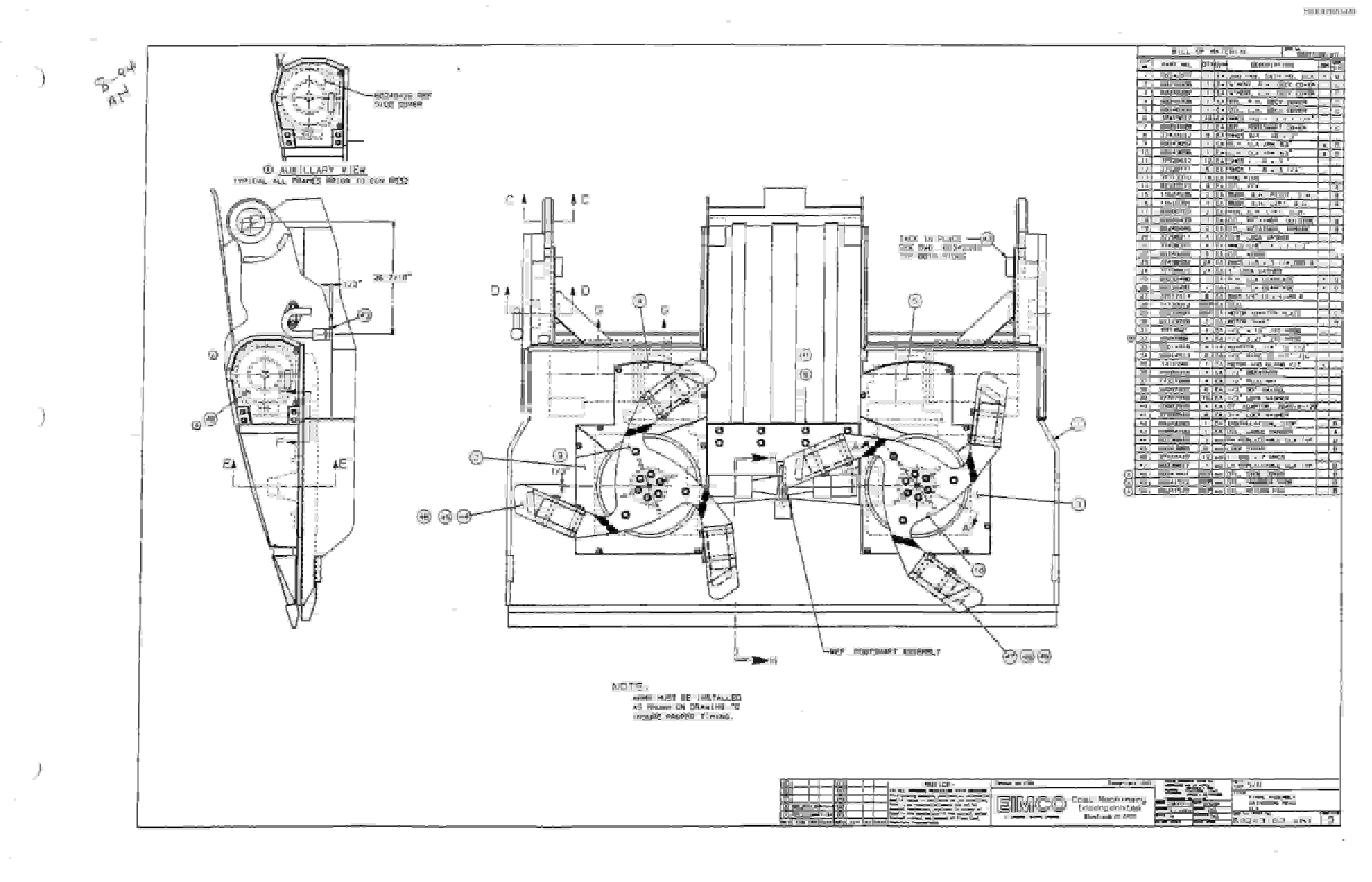 Bucyrus 2810-2 Miner Parts Catalog BI000120-5