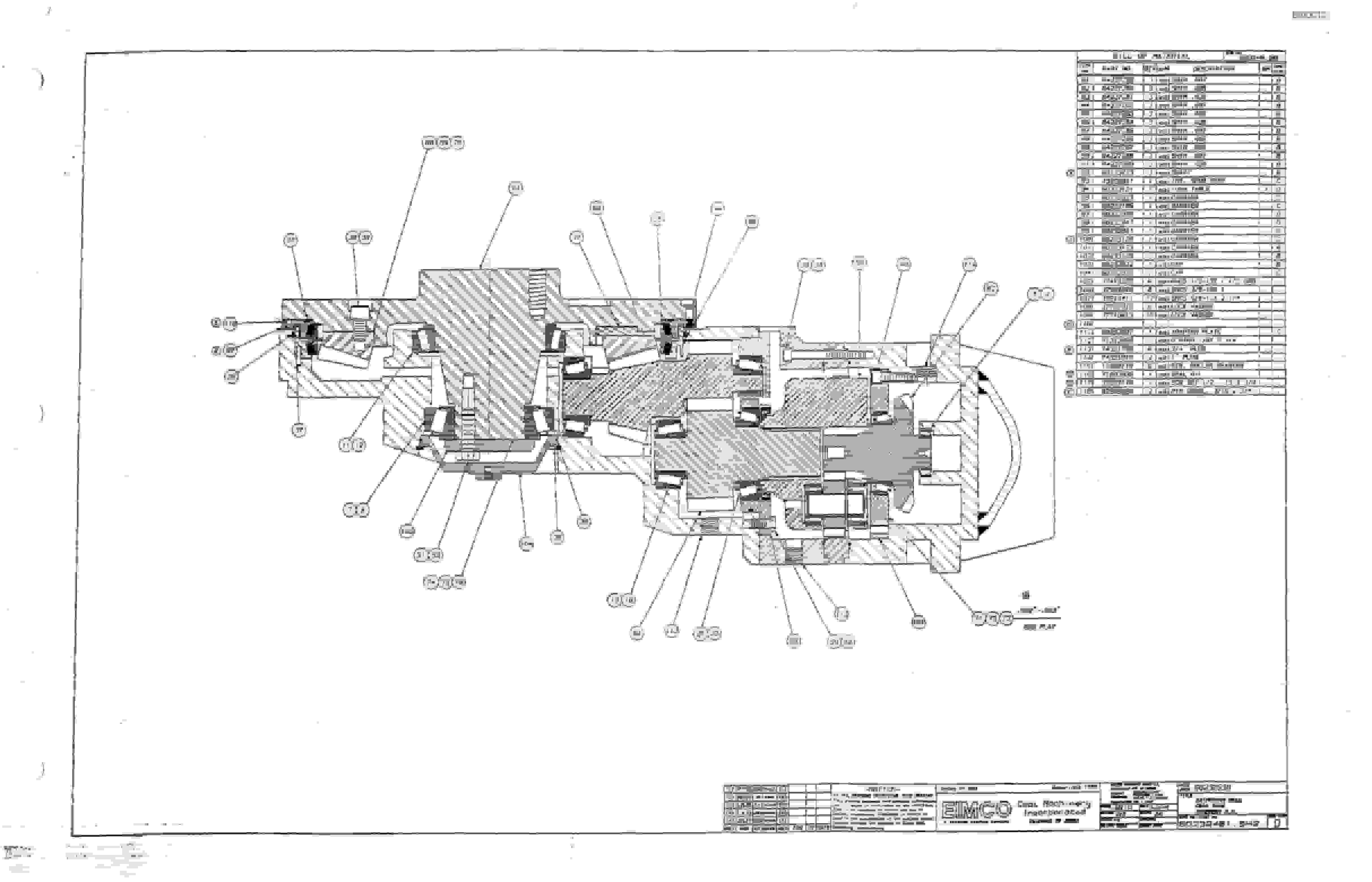 Bucyrus 2810-2 Miner Parts Catalog BI000121-5