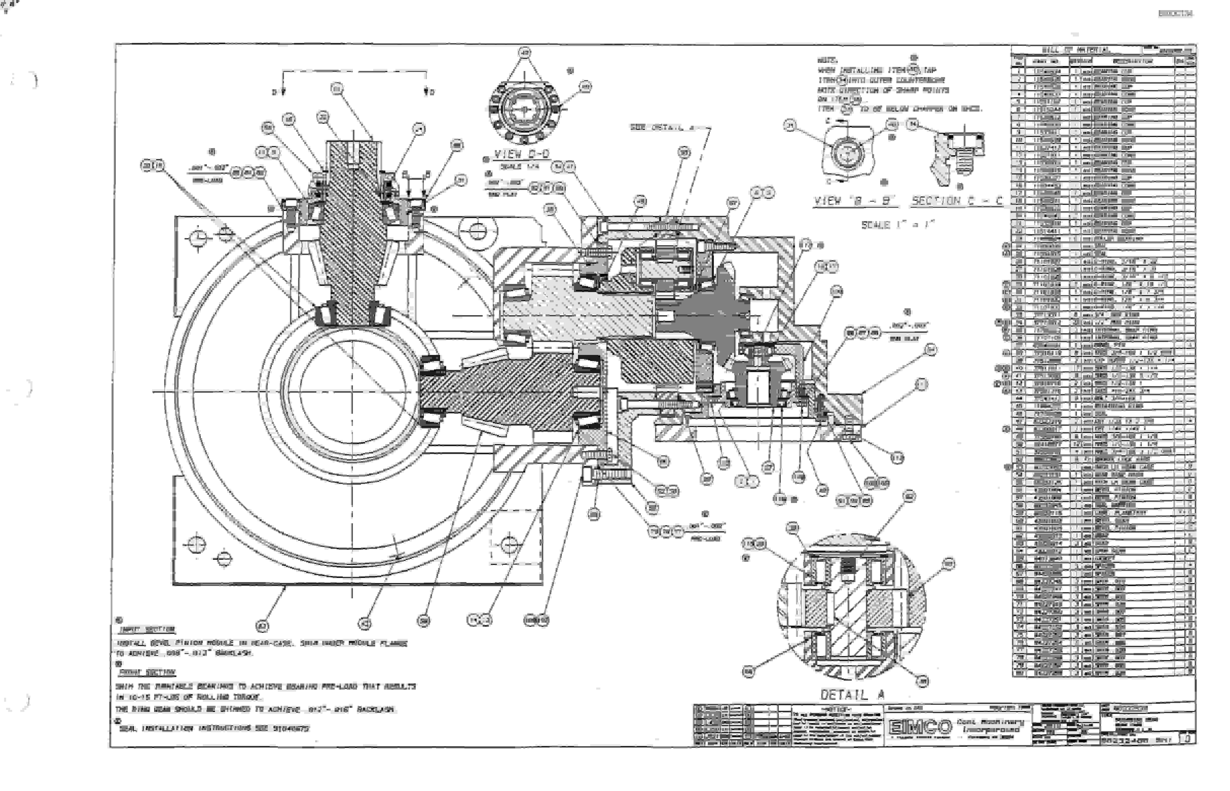 Bucyrus 2810-2 Miner Parts Catalog BI000134-4