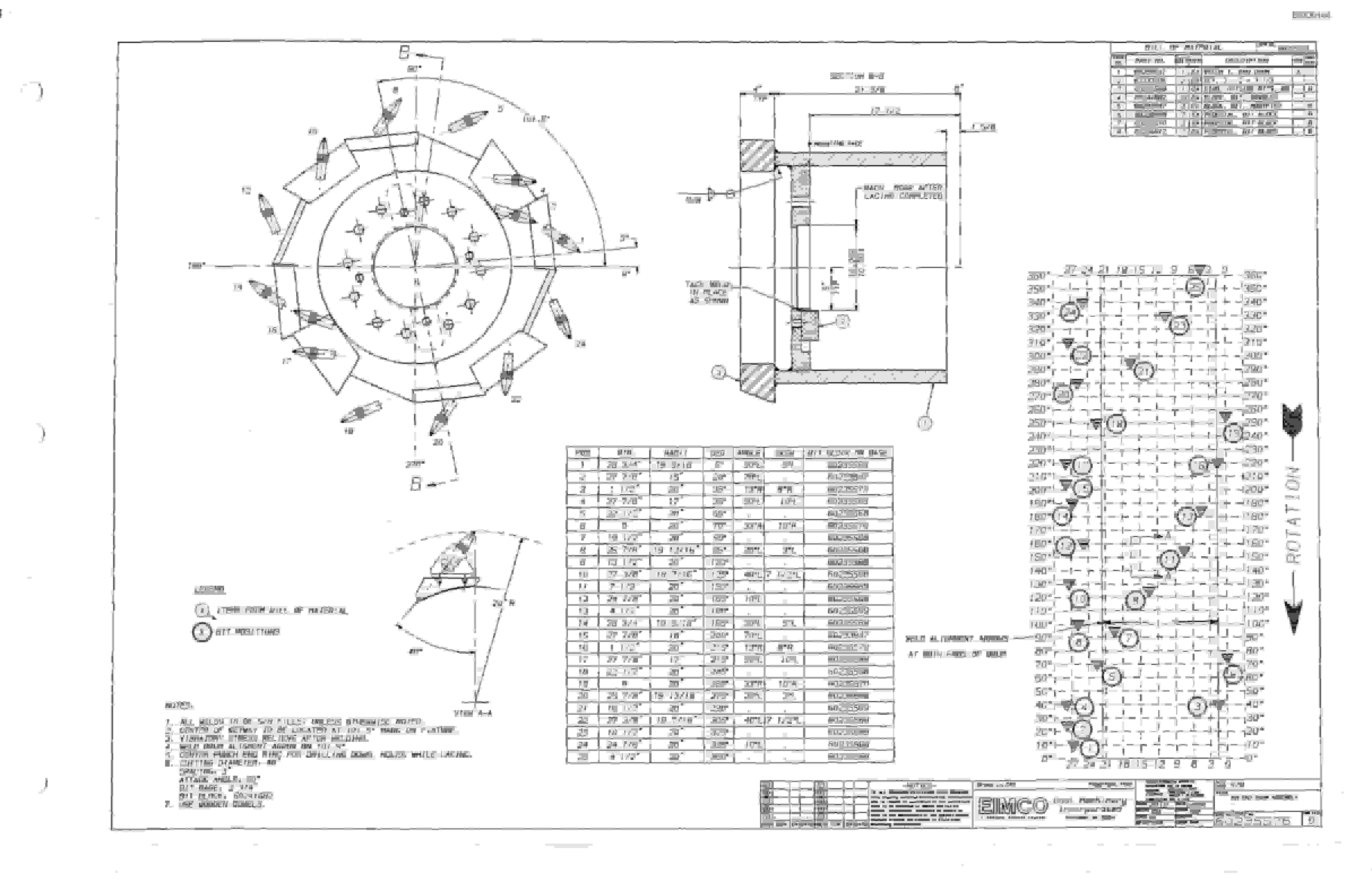 Bucyrus 2810-2 Miner Parts Catalog BI000144-4