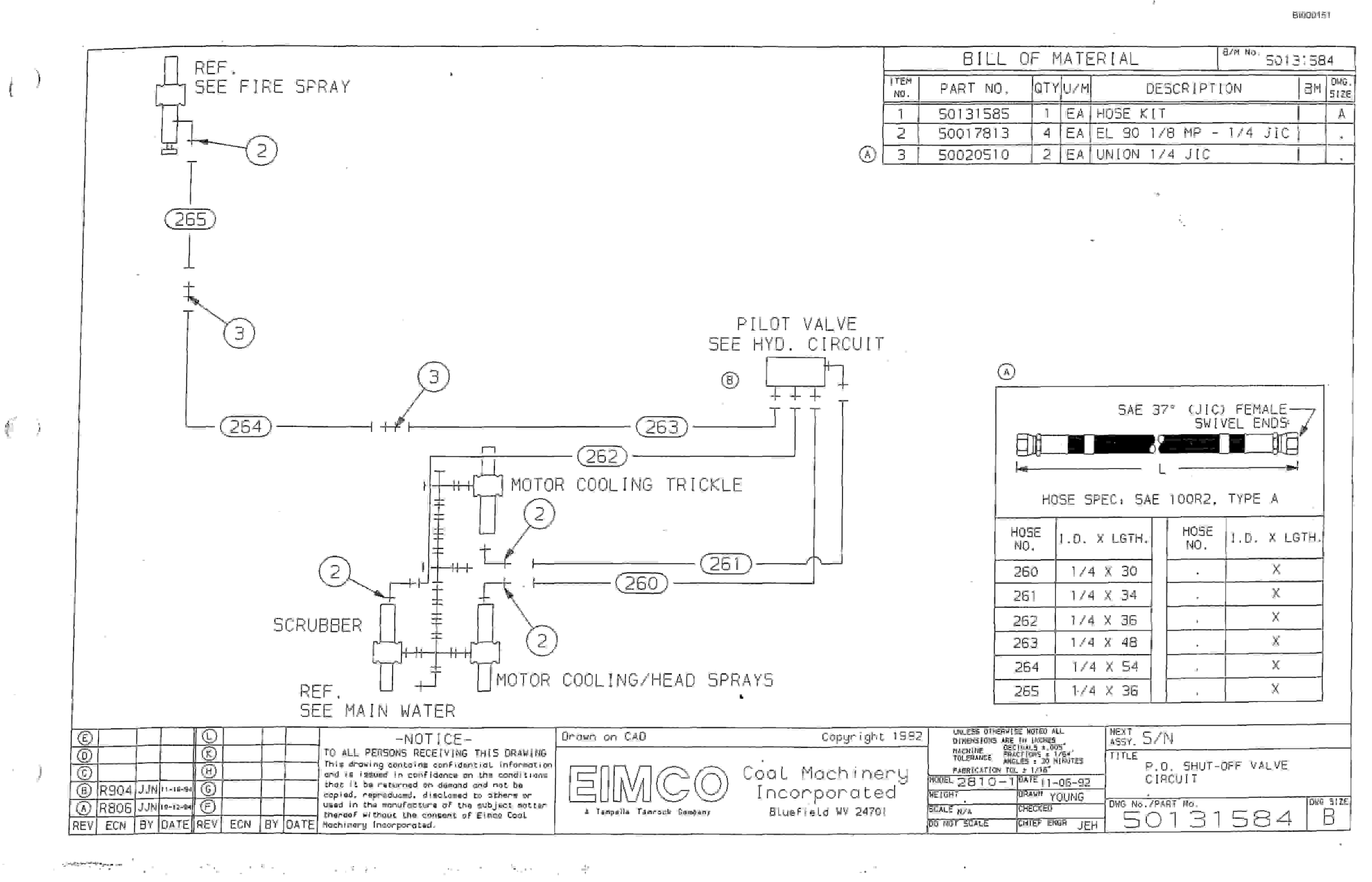 Bucyrus 2810-2 Miner Parts Catalog BI000151-5