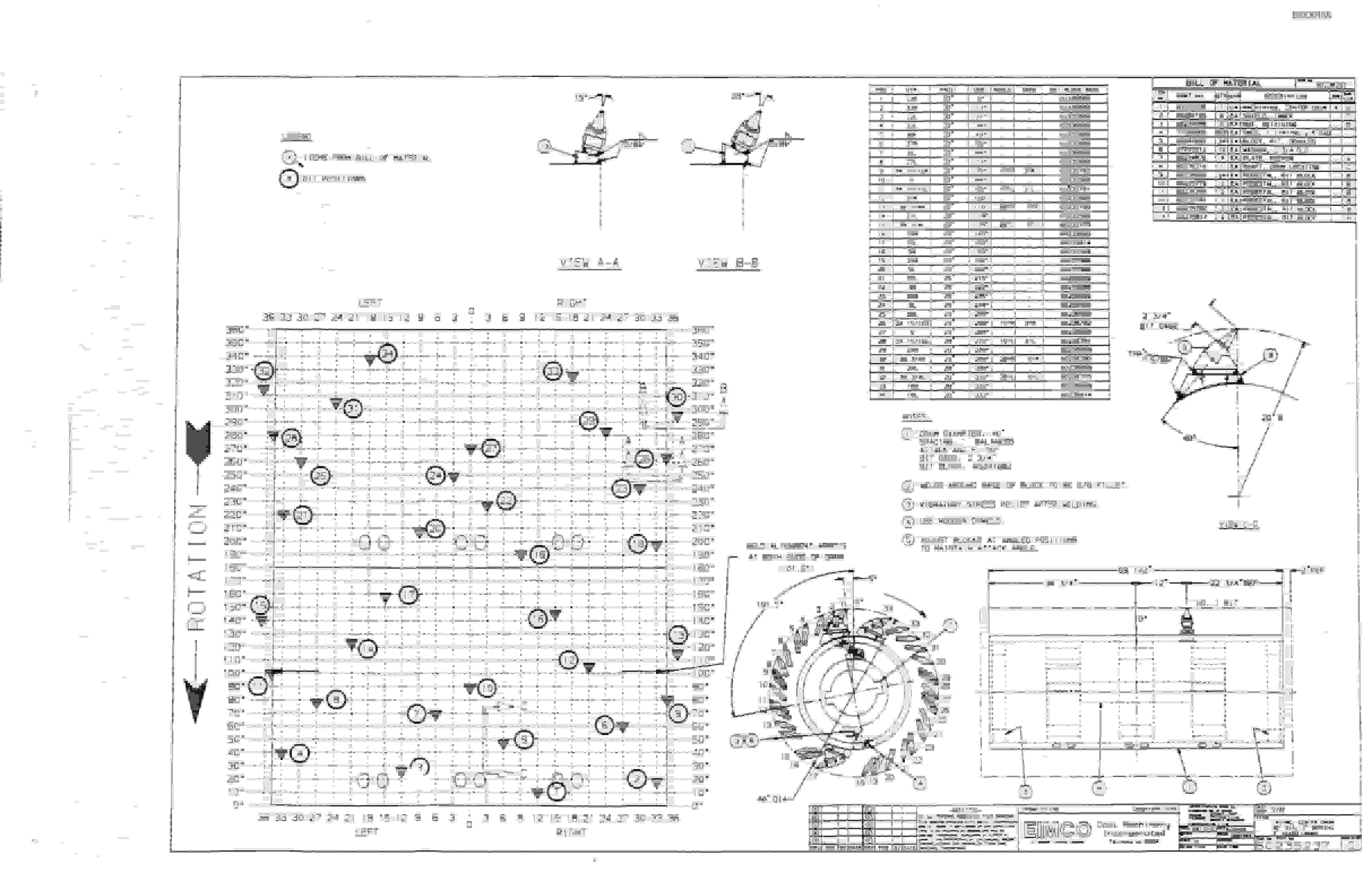 Bucyrus 2810-2 Miner Parts Catalog BI000158-4