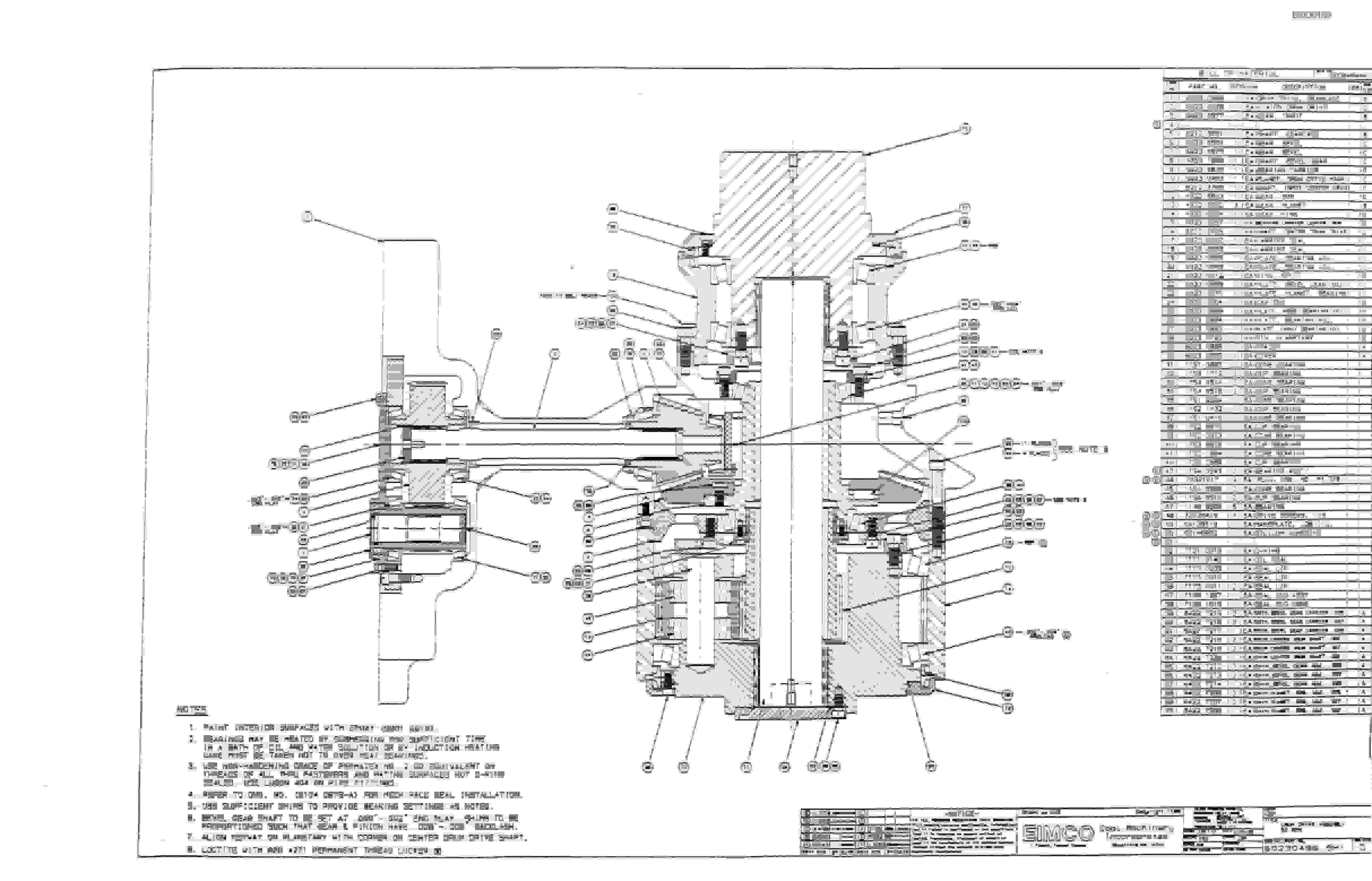Bucyrus 2810-2 Miner Parts Catalog BI000159-4