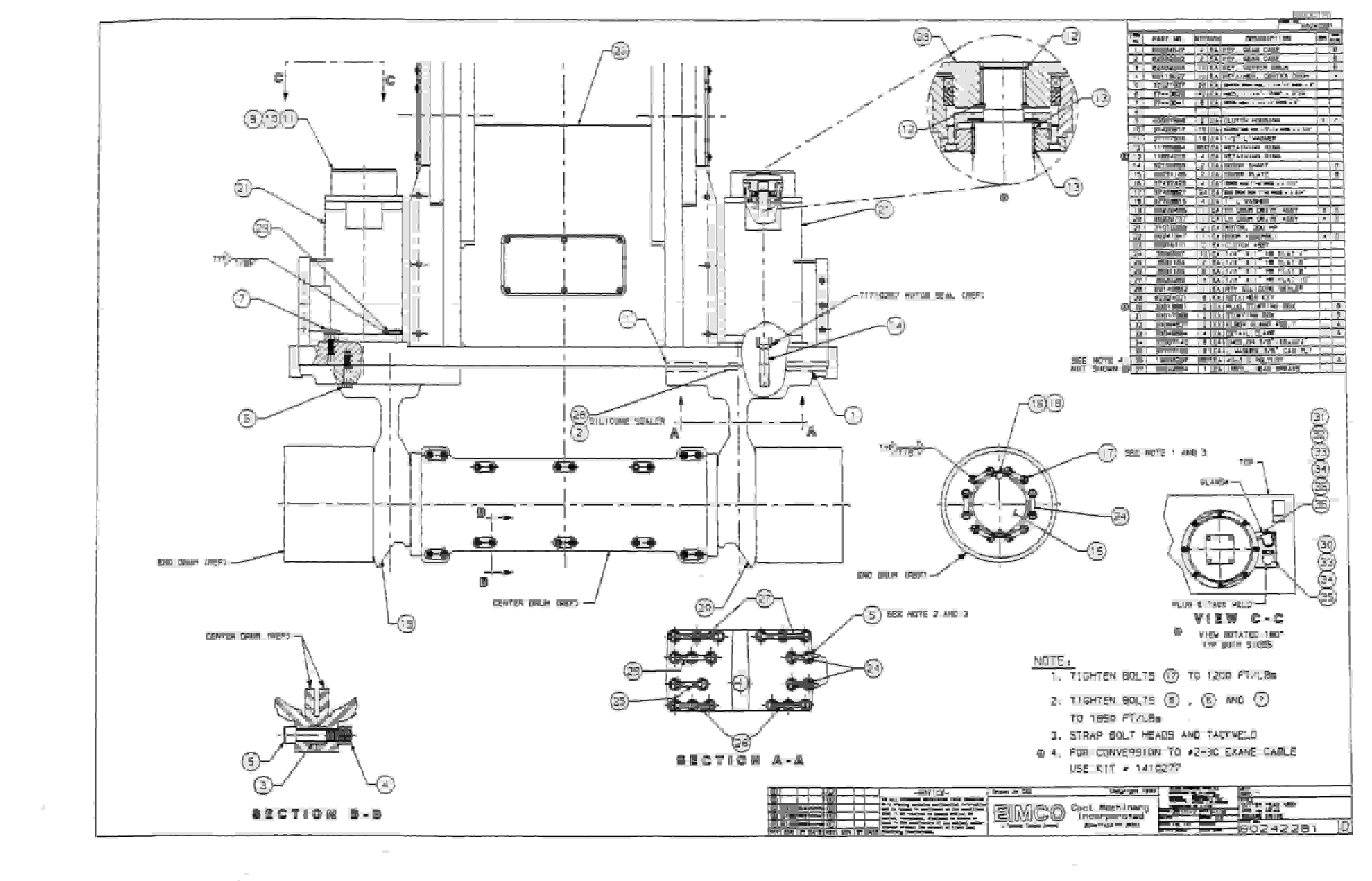 Bucyrus 2810-2 Miner Parts Catalog BI000170-4