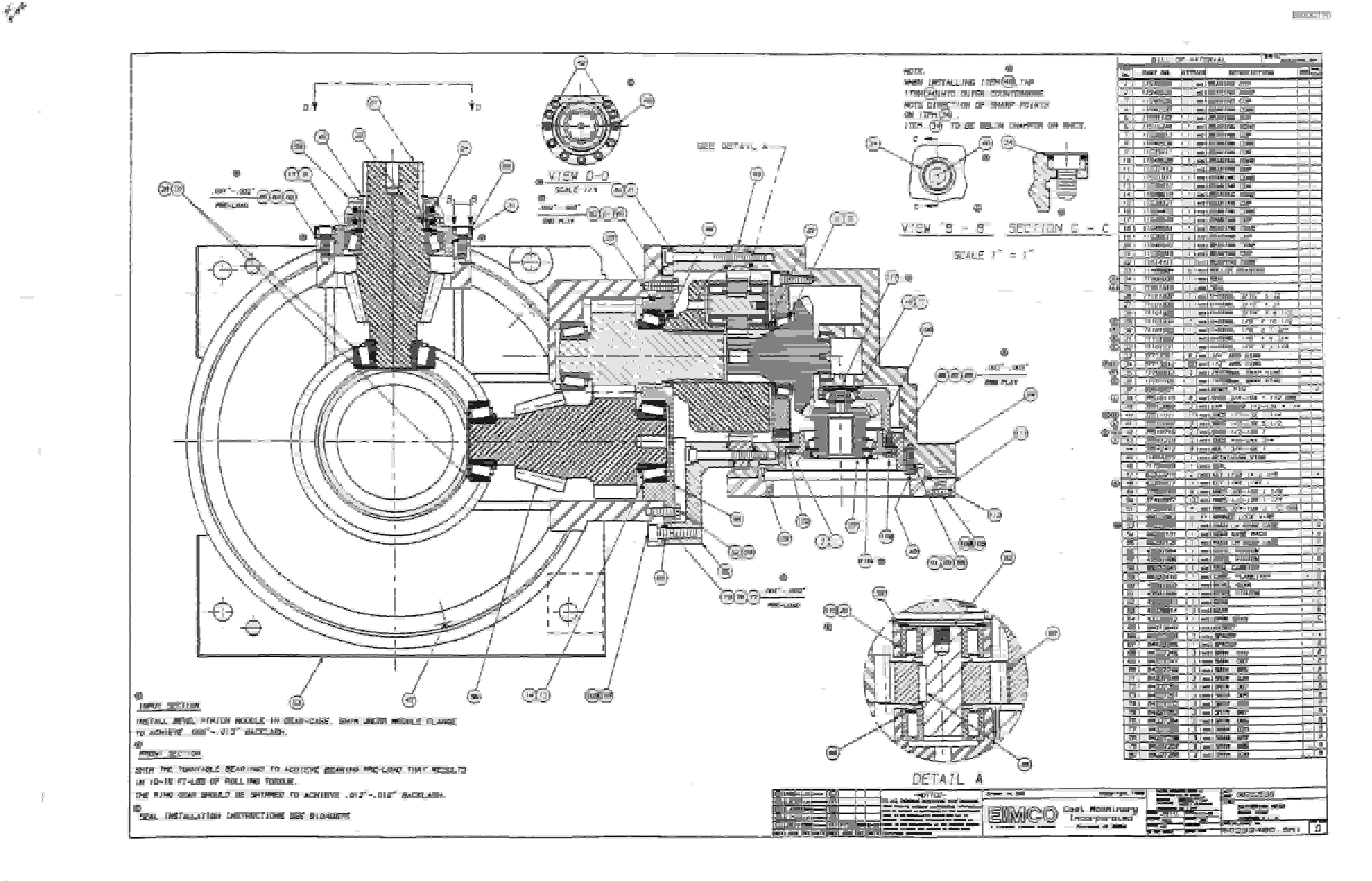 Bucyrus 2810-2 Miner Parts Catalog BI000170-5