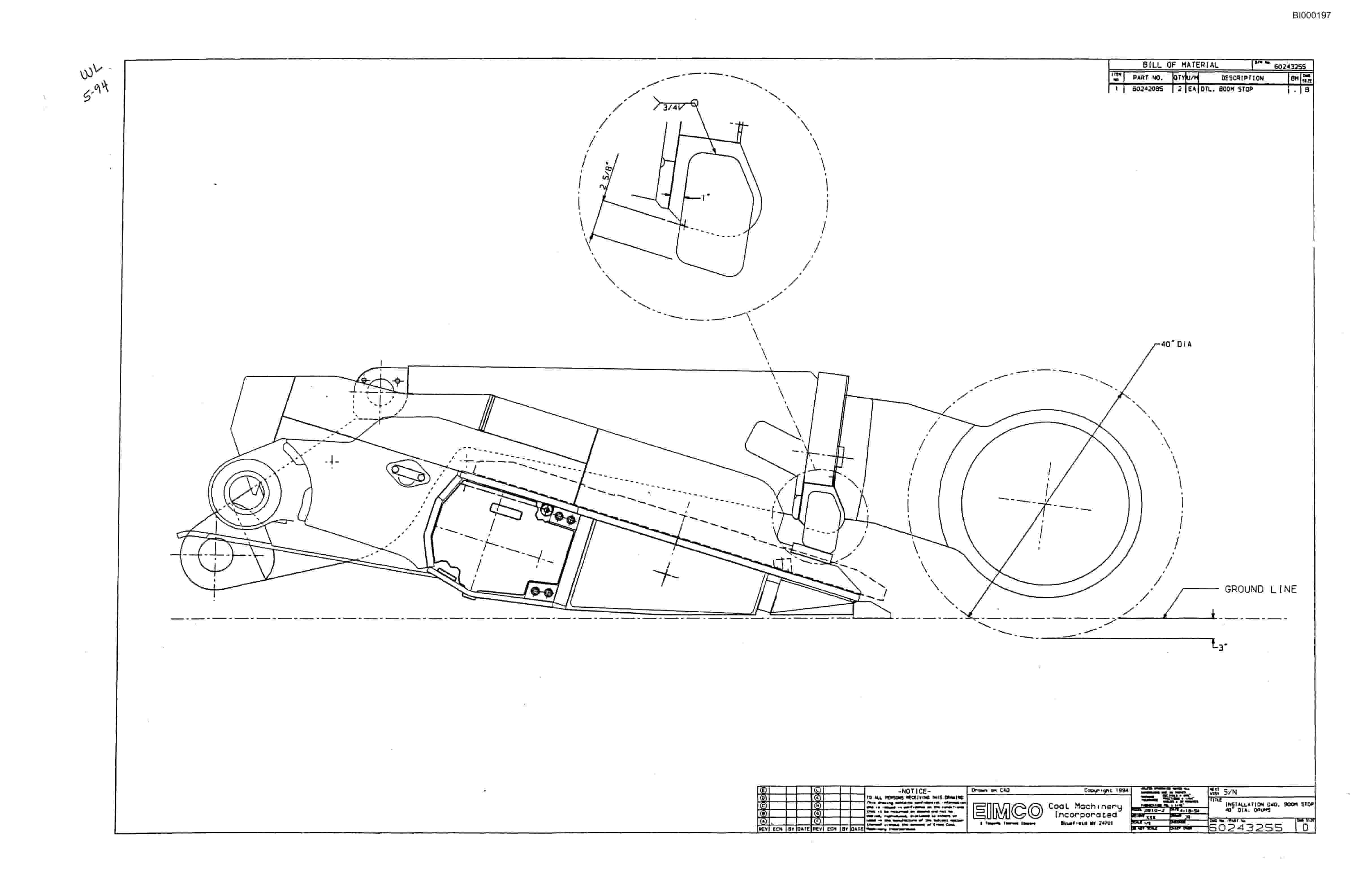 Bucyrus 2810-2 Miner Parts Catalog BI000197-5