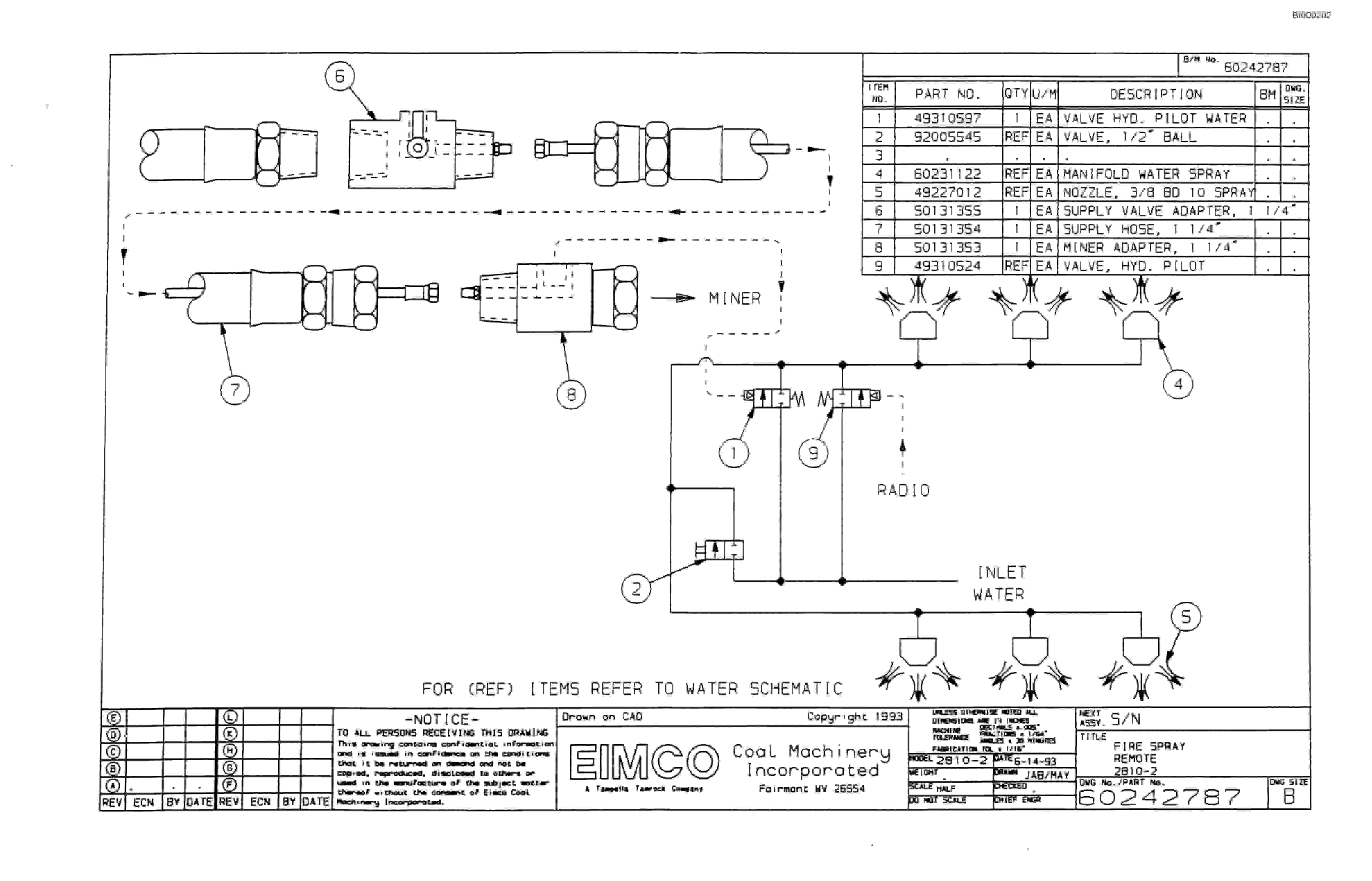 Bucyrus 2810-2 Miner Parts Catalog BI000202-5