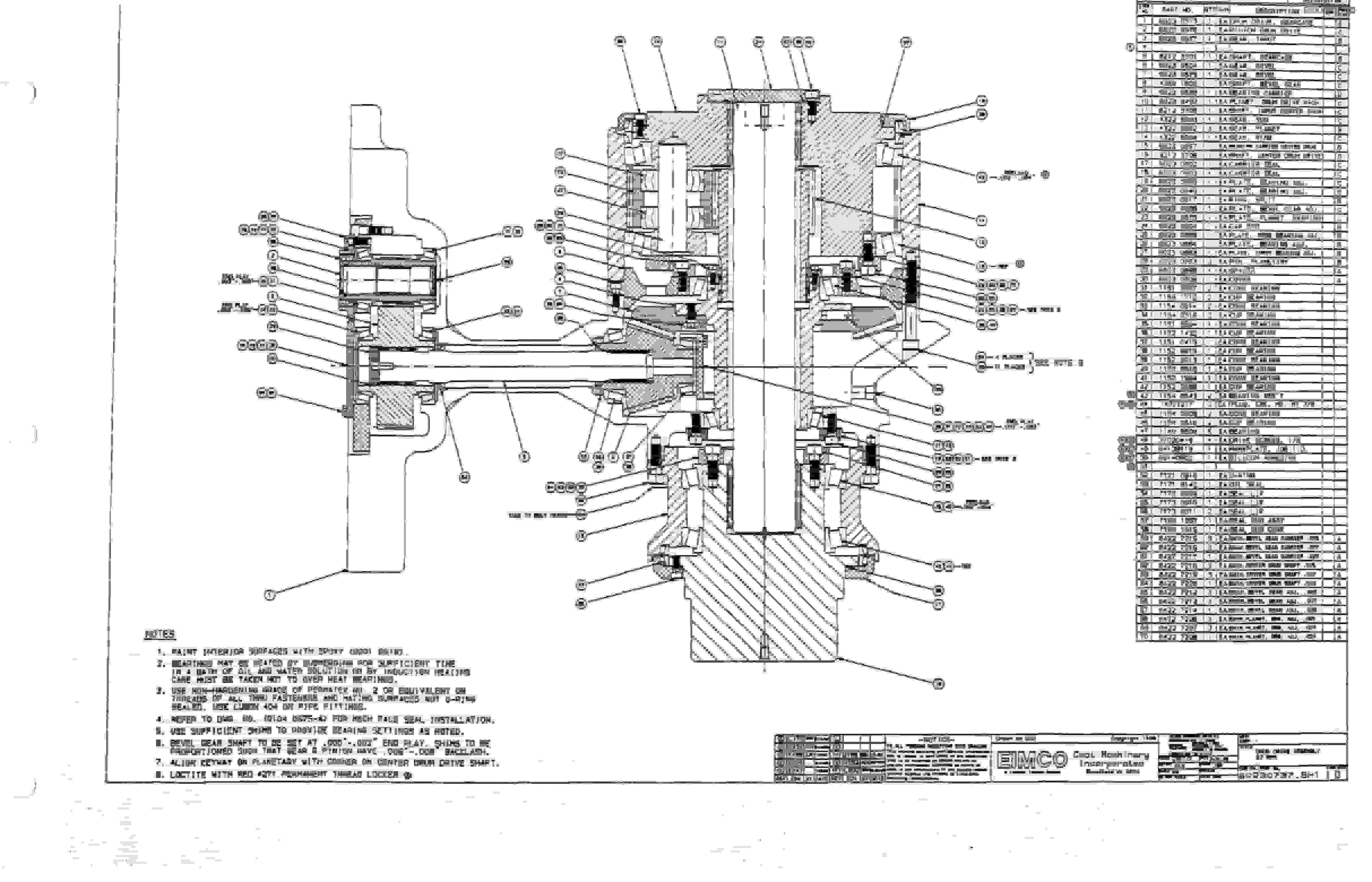 Bucyrus 2810-2 Miner Parts Catalog BI000215-4