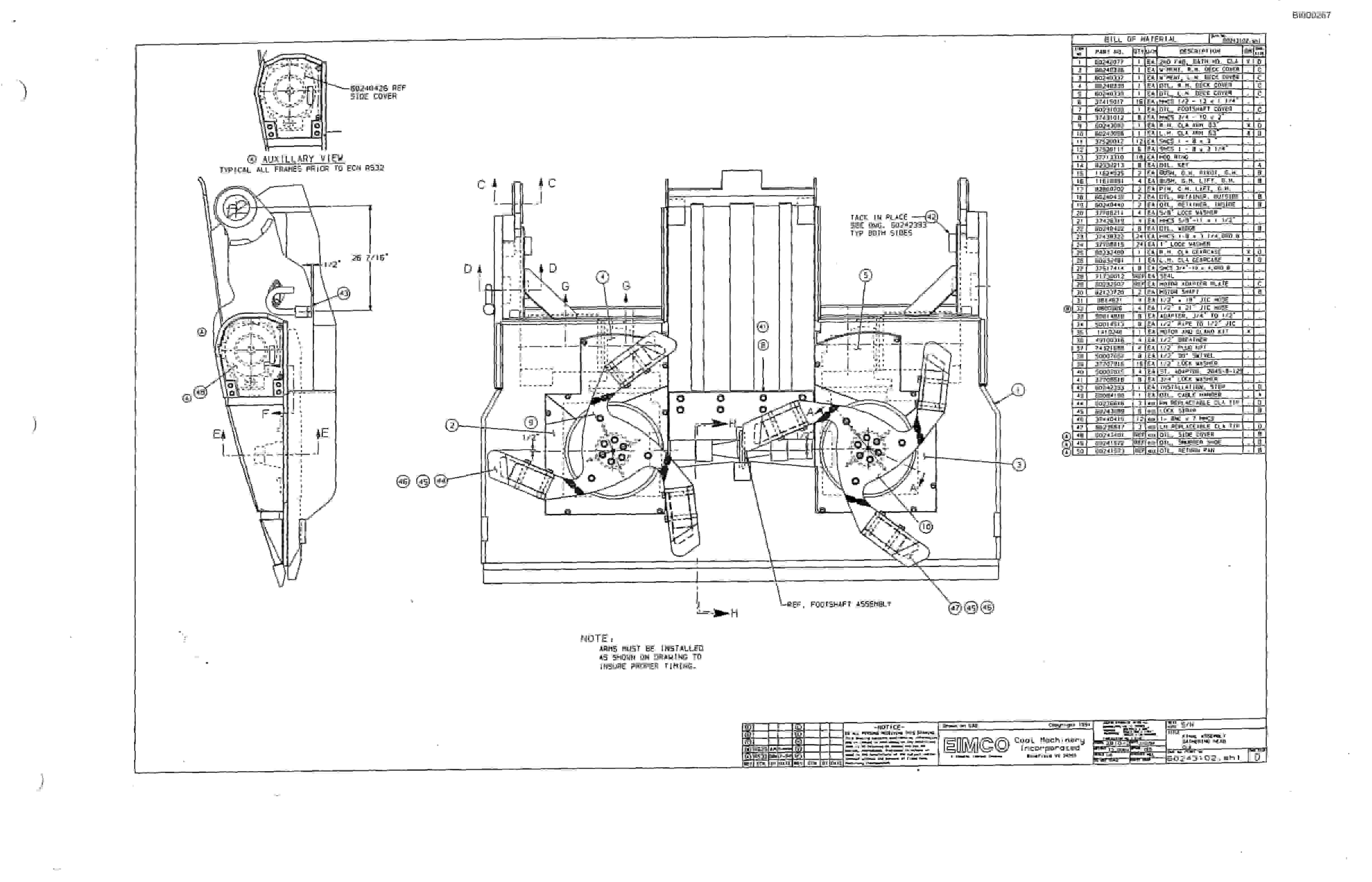 Bucyrus 2810-2 Miner Parts Catalog BI000267-5