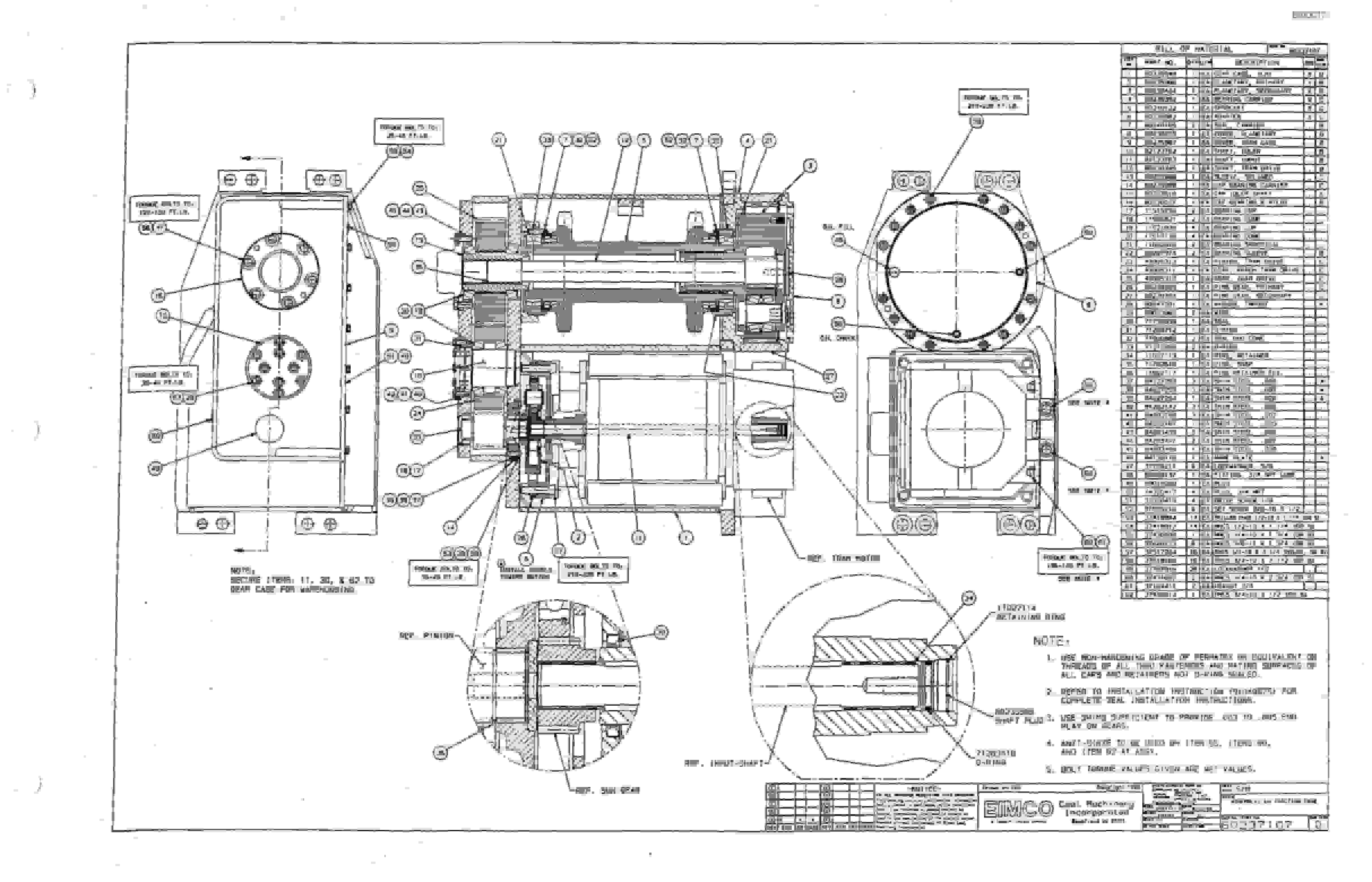 Bucyrus 2810-2P Miner Parts Catalog BI000171-3
