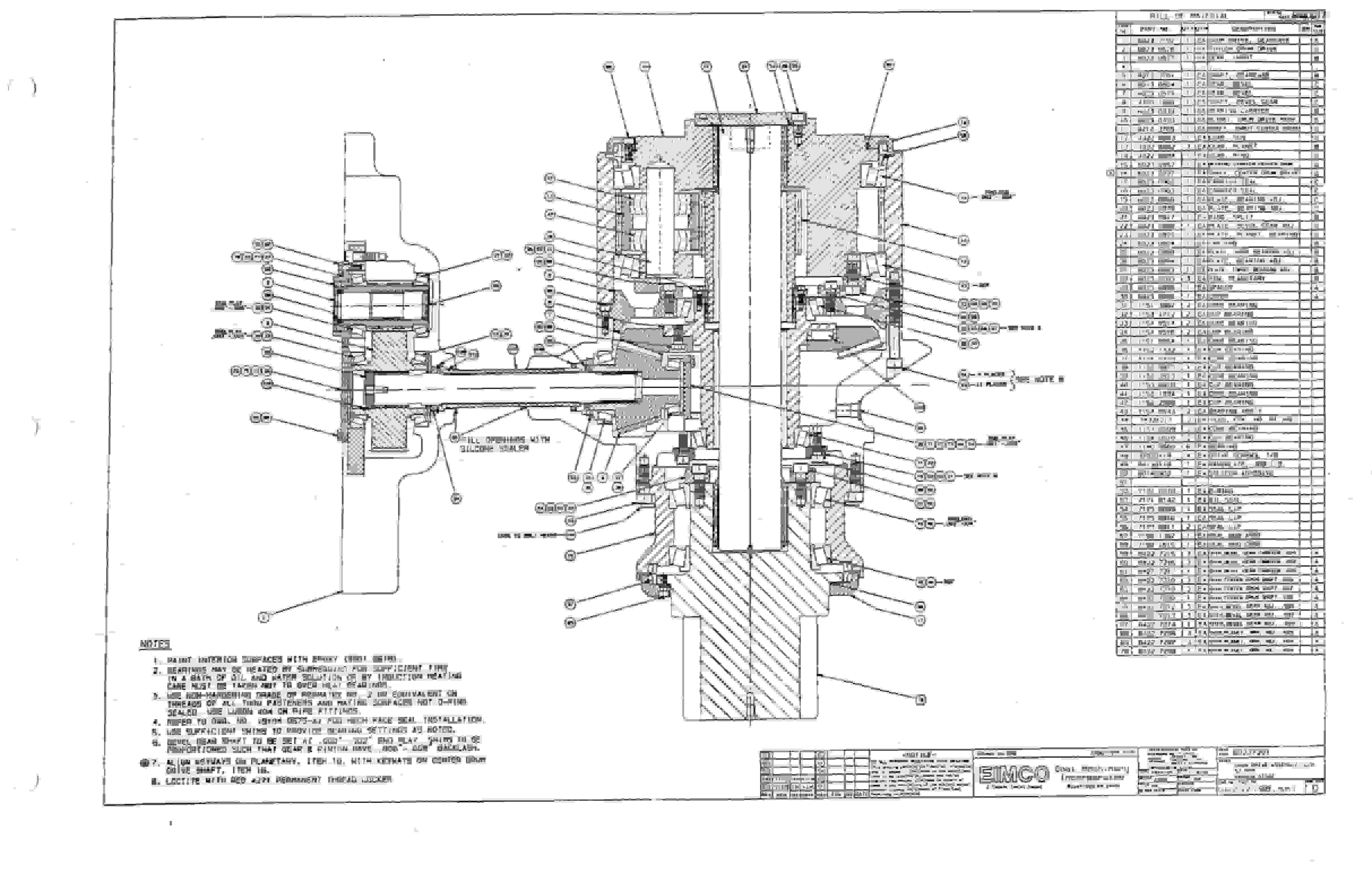 Bucyrus 2810-2P Miner Parts Catalog BI000171-4