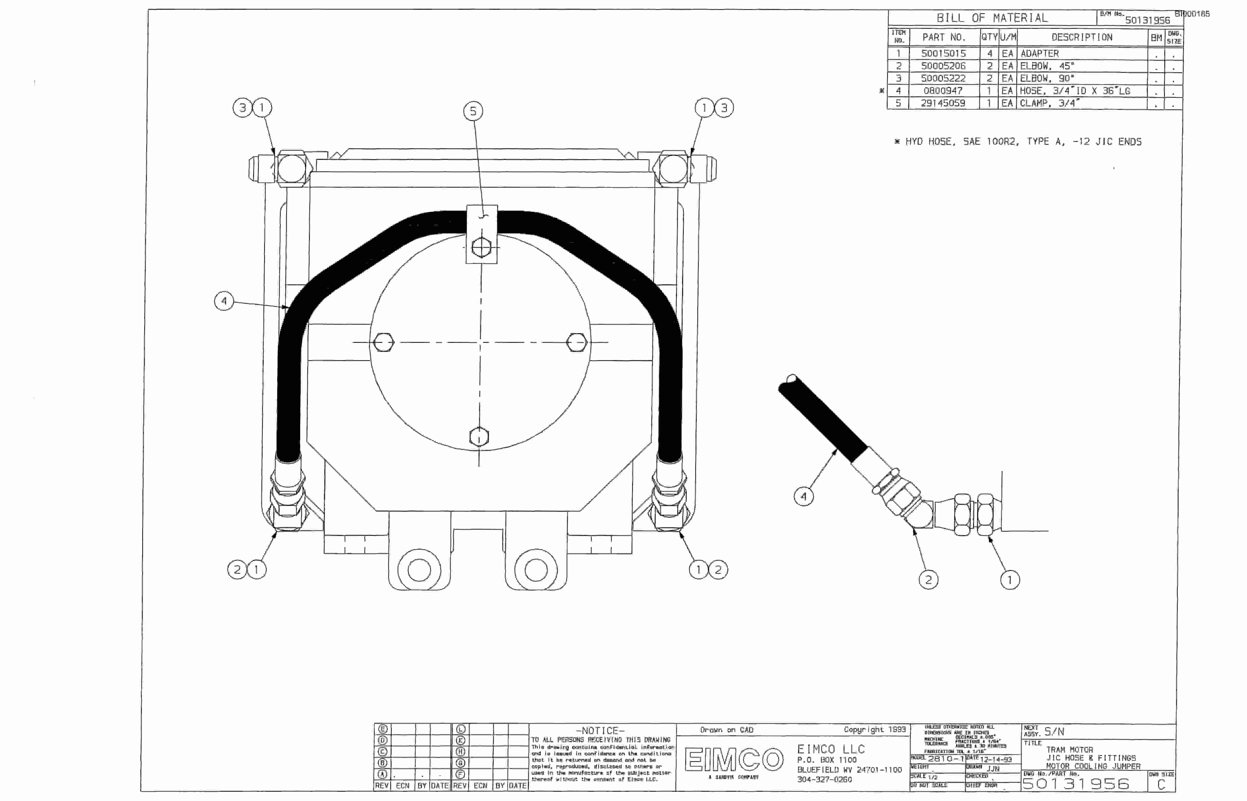 Bucyrus 2810-2P Miner Parts Catalog BI000185-2