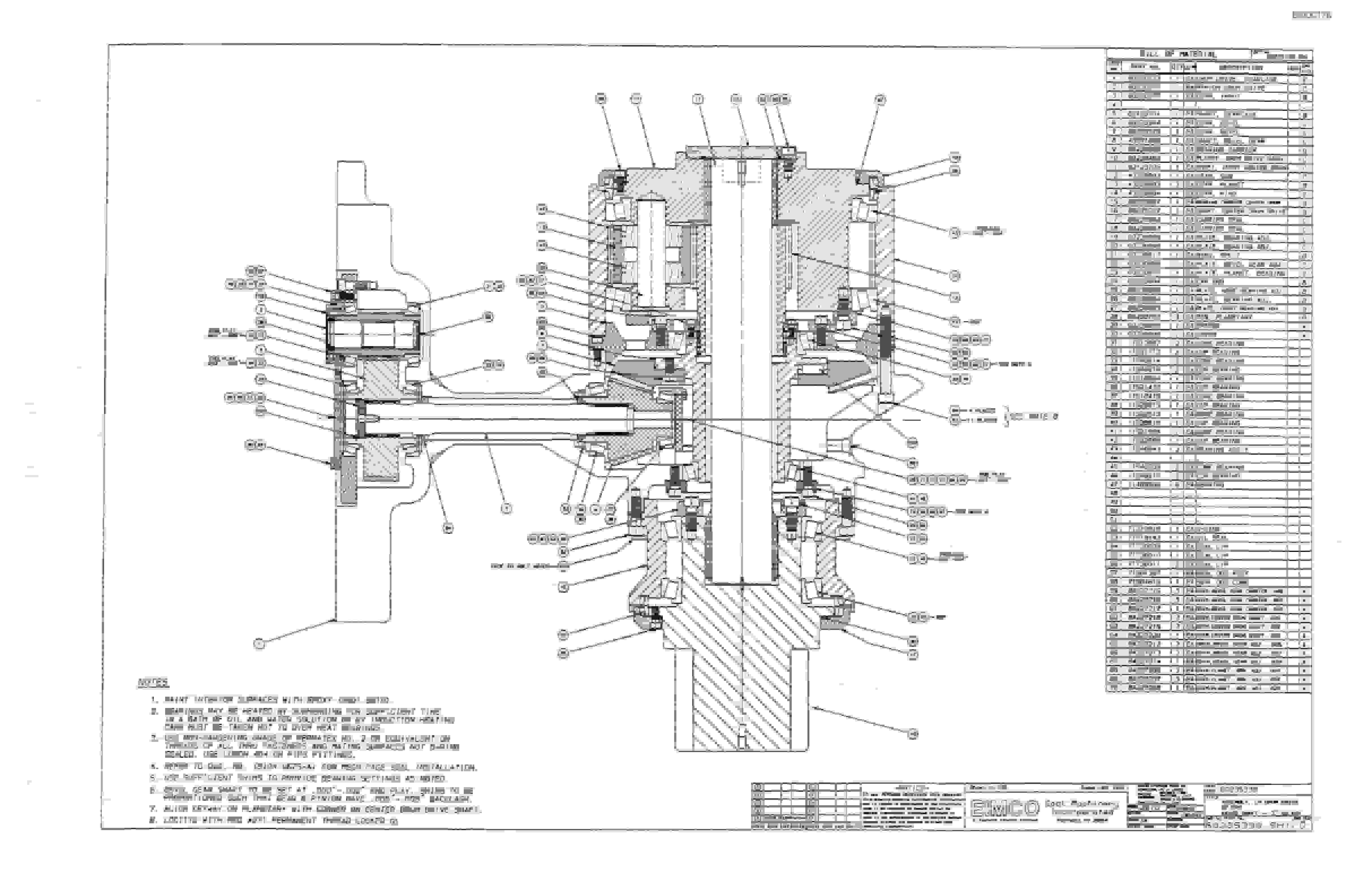 Bucyrus 2810-3 Miner Parts Catalog BI000178-4