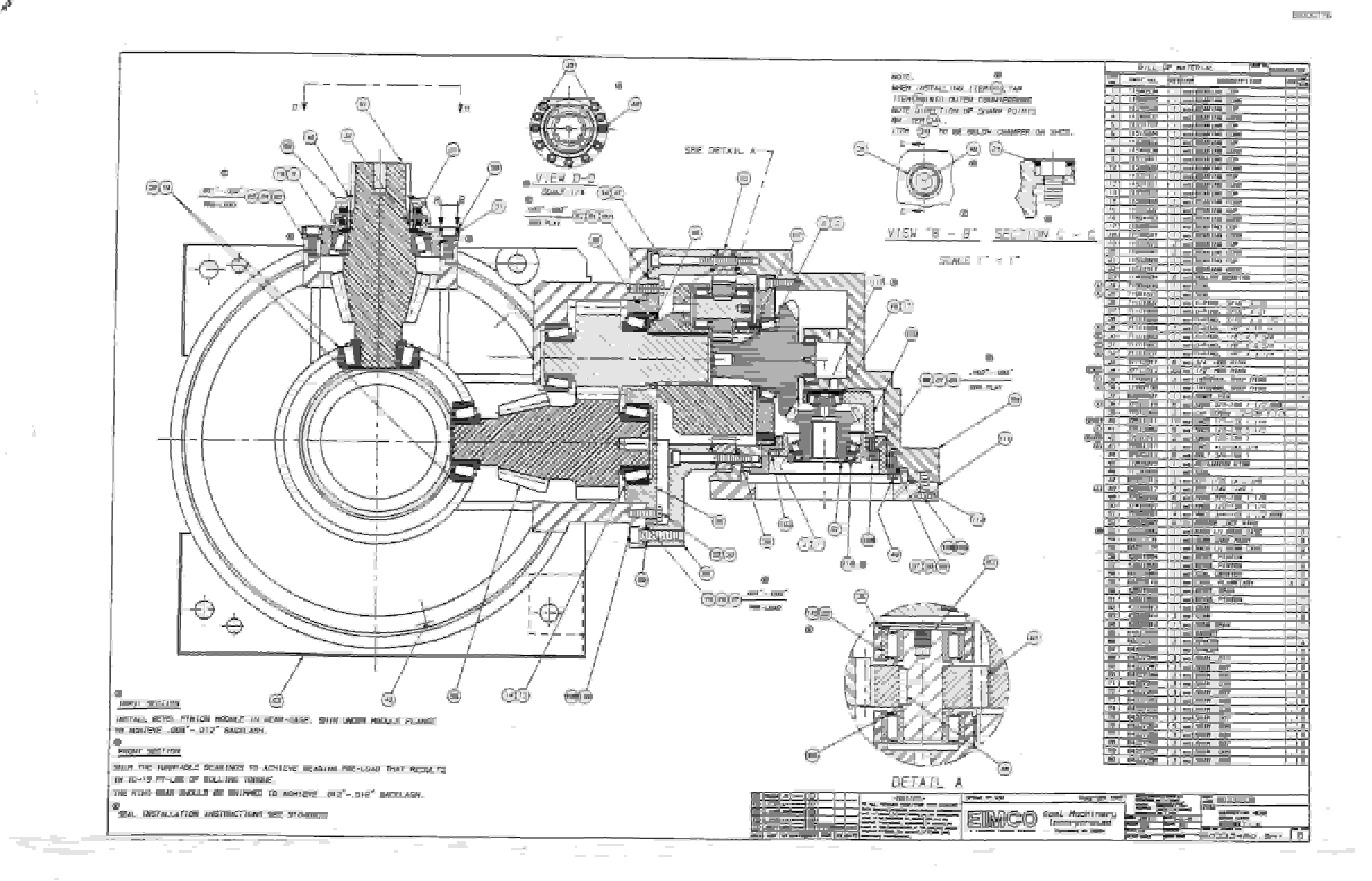 Bucyrus 2810-3 Miner Parts Catalog BI000178-5