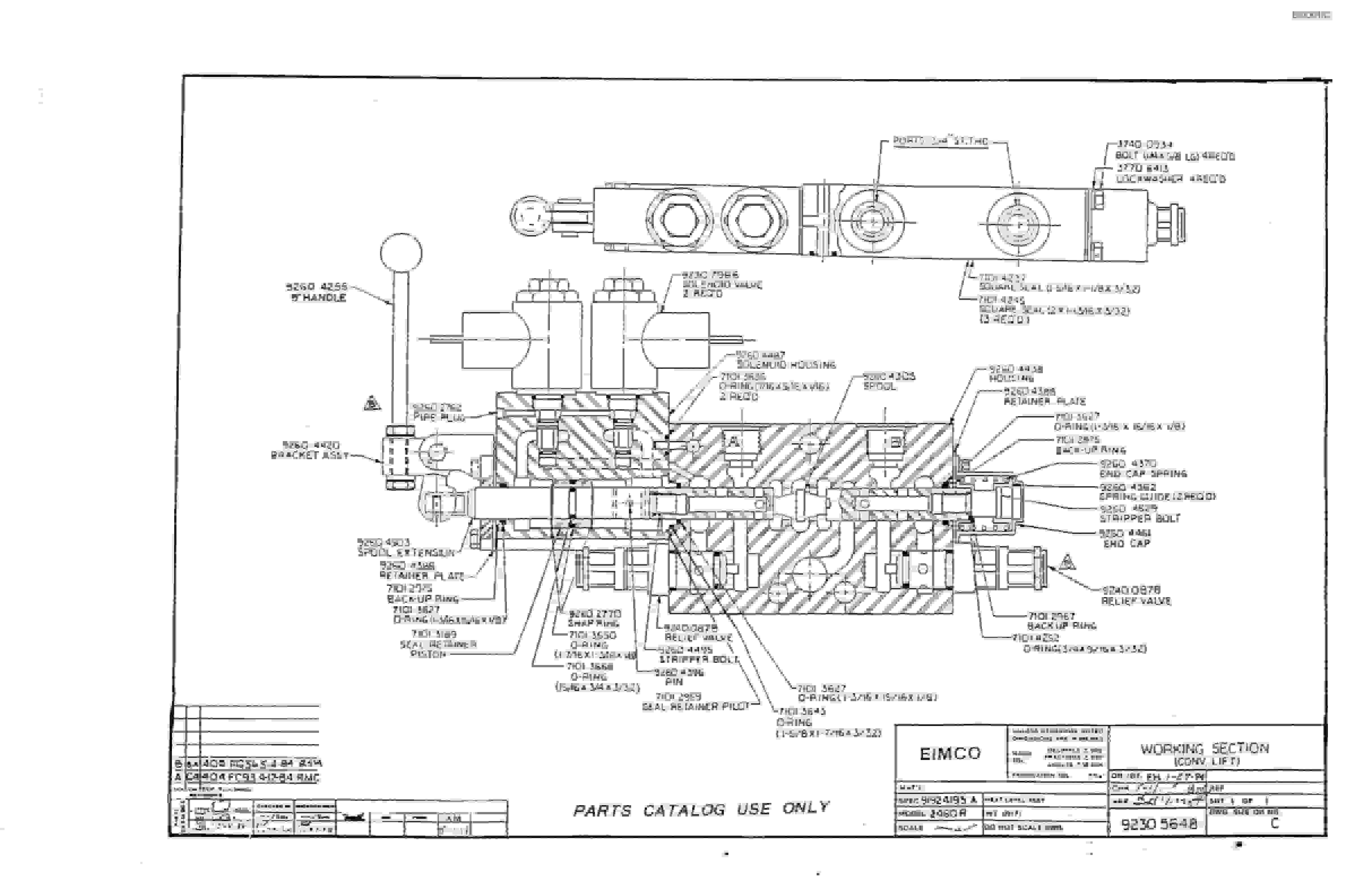 Bucyrus 2810-3 Miner Parts Catalog BI000182-2