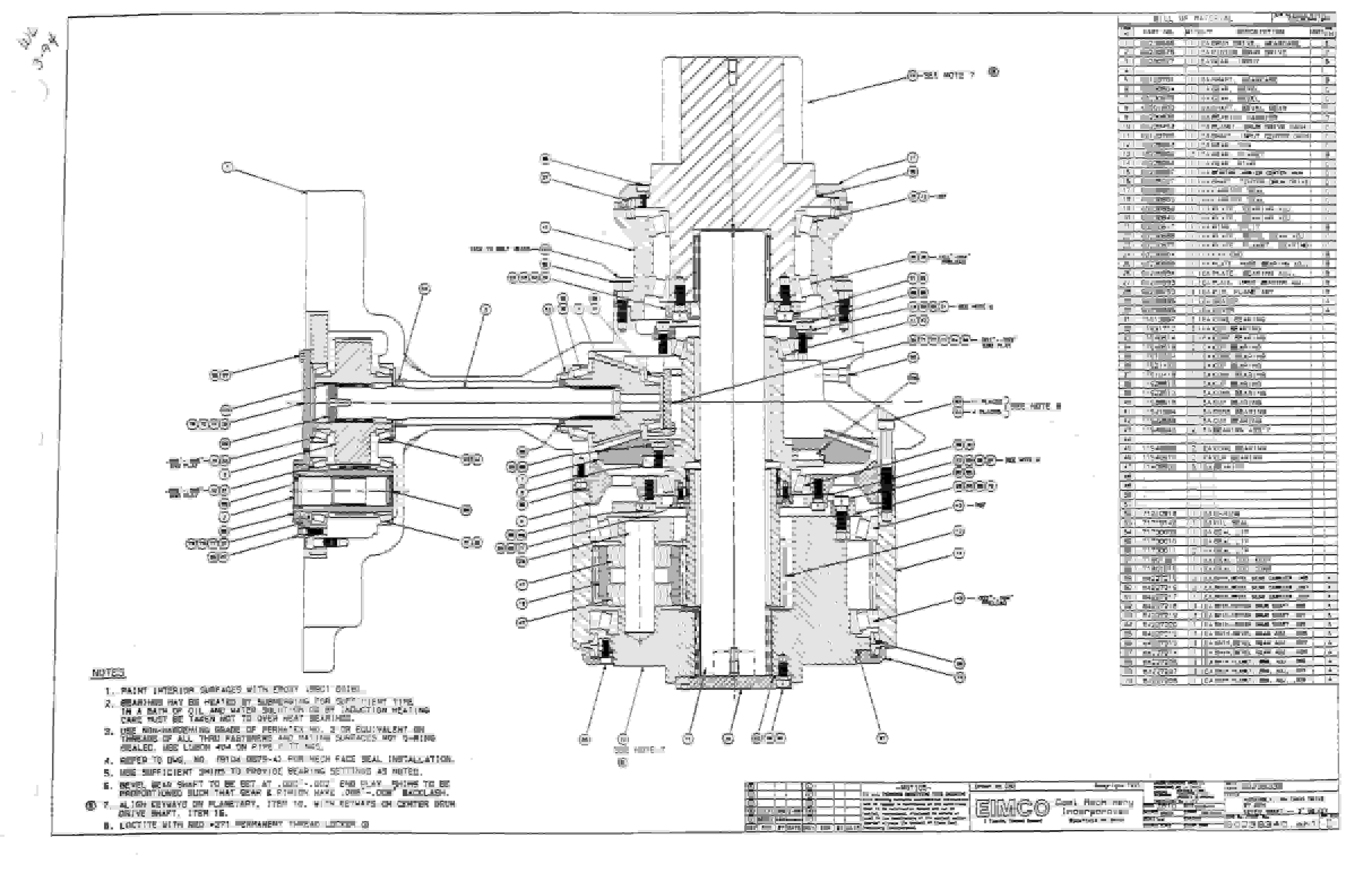 Bucyrus 2810-3 Miner Parts Catalog BI000182-4