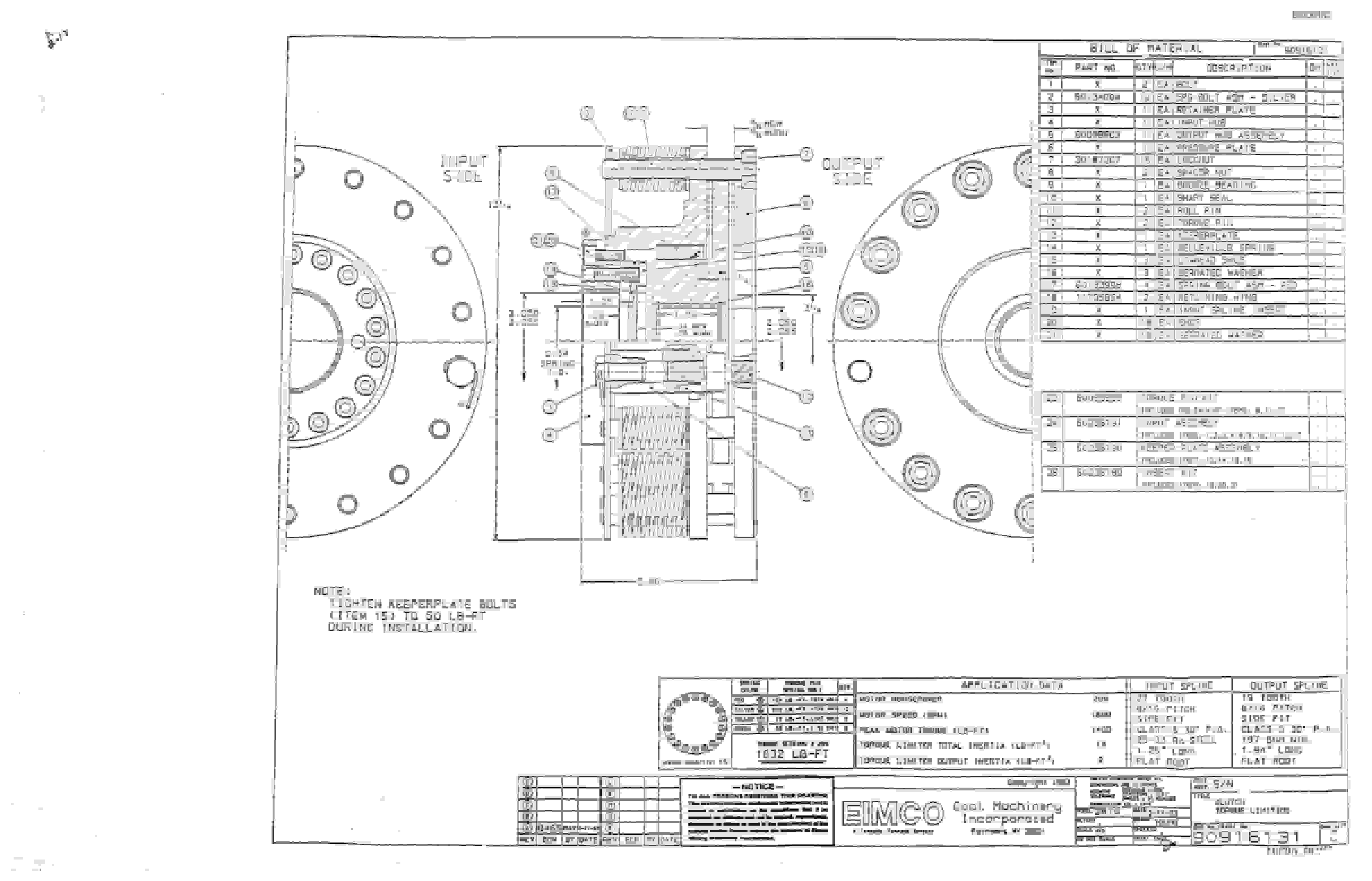 Bucyrus 2810-3 Miner Parts Catalog BI000182-5