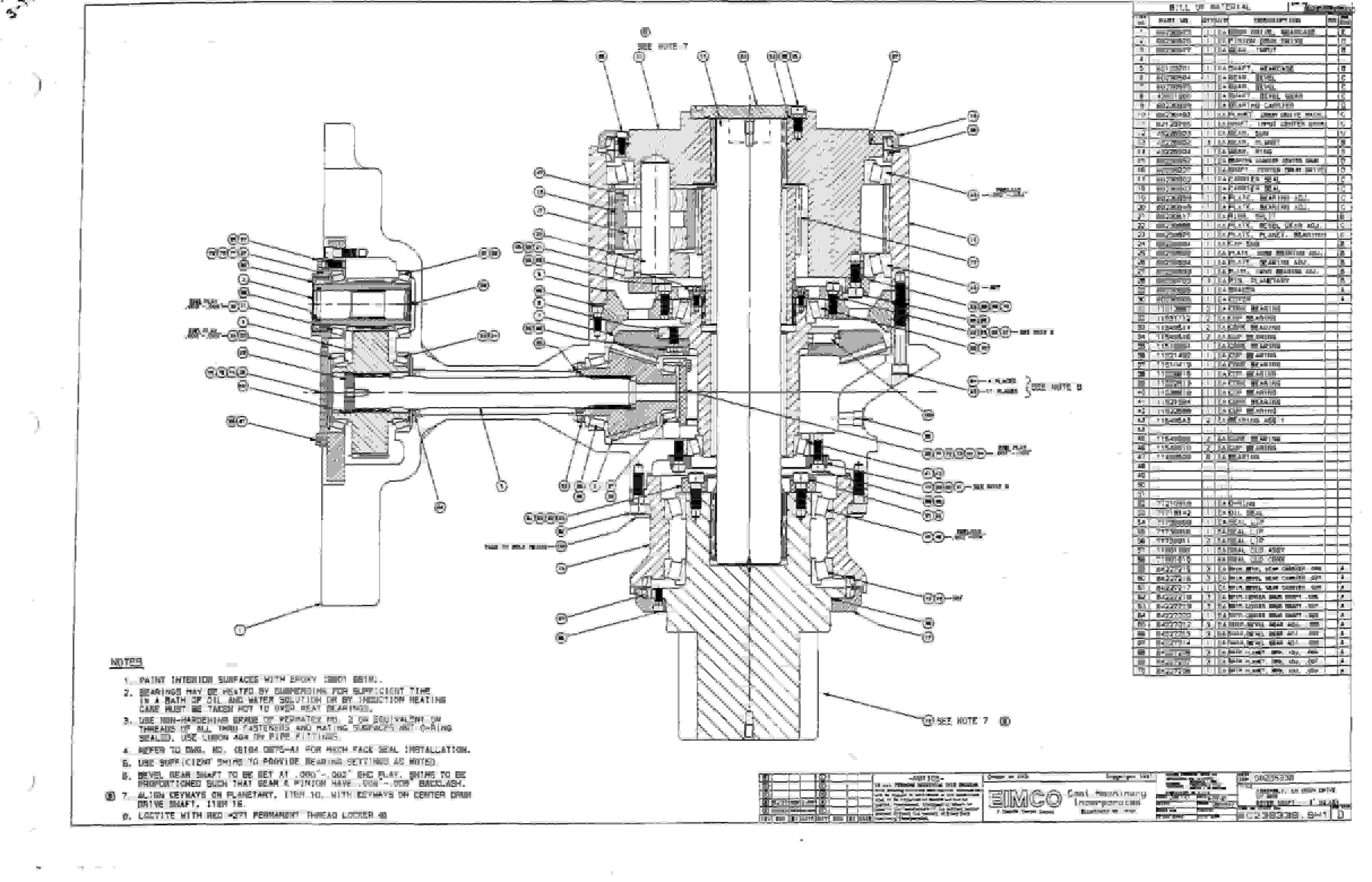 Bucyrus 2810-3 Miner Parts Catalog BI000272-5