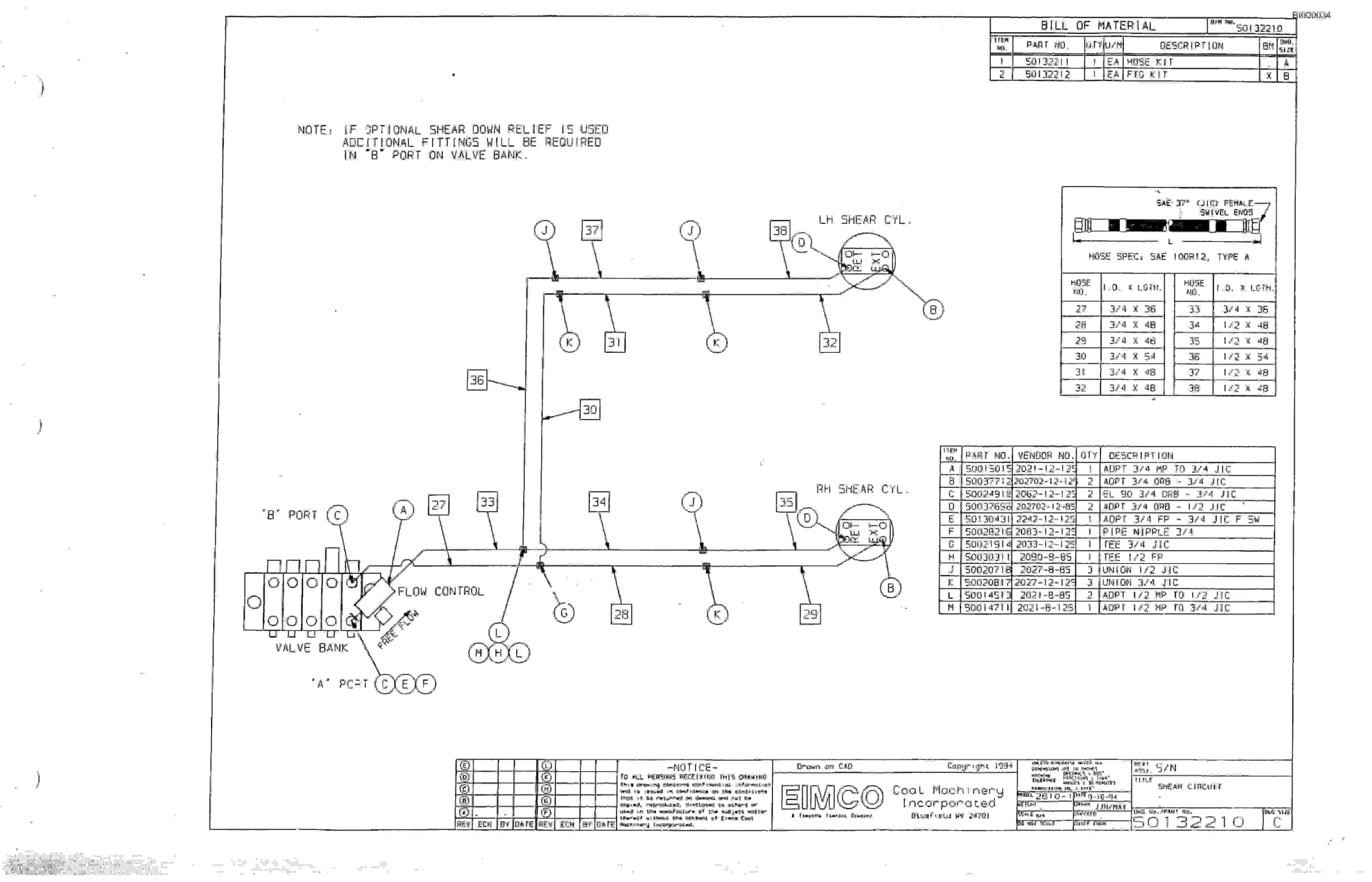 Bucyrus 2810 Dash One Miner Parts Catalog BI000034-2