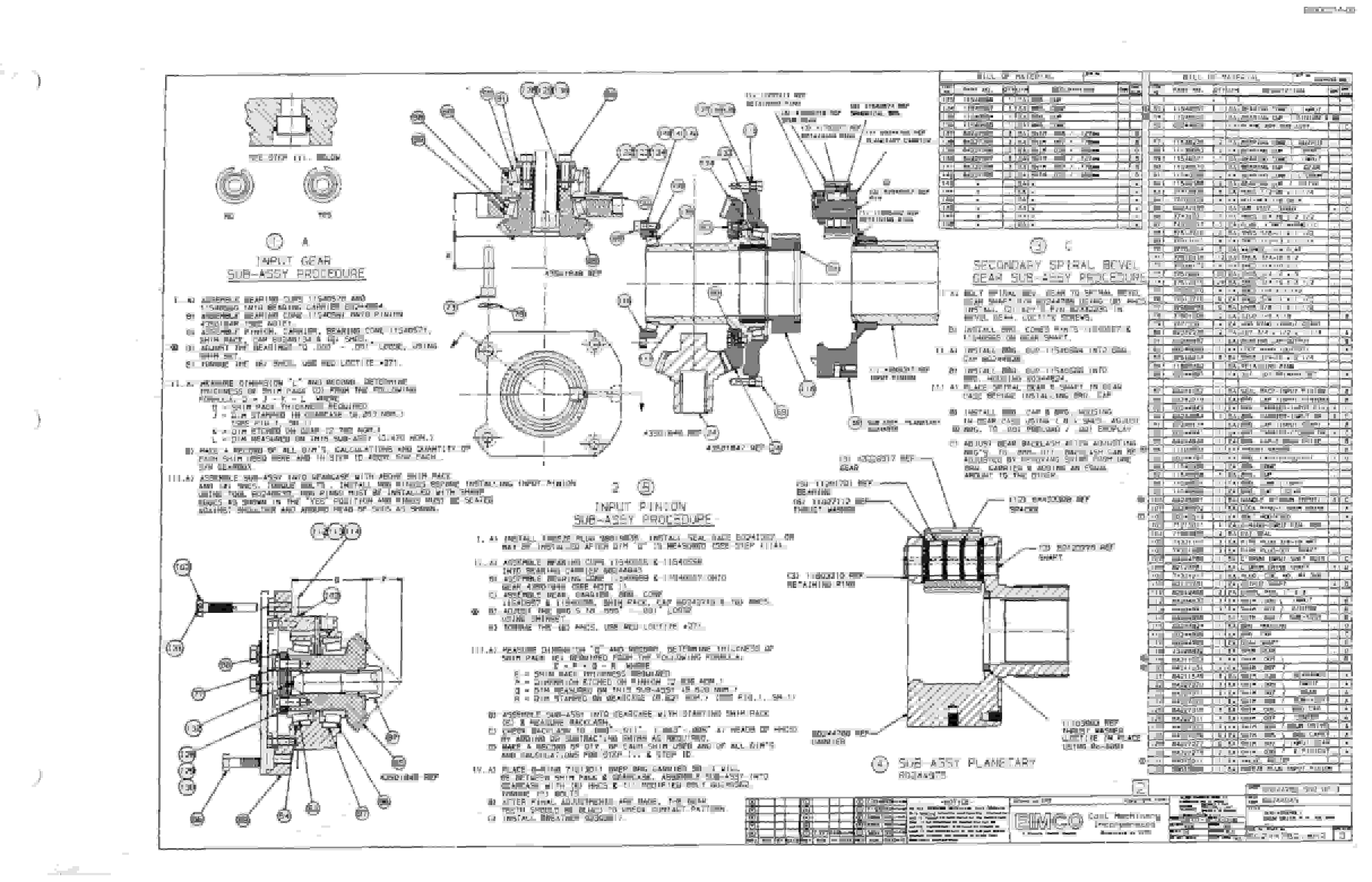 Bucyrus 2810 Dash One Miner Parts Catalog BI000214-4