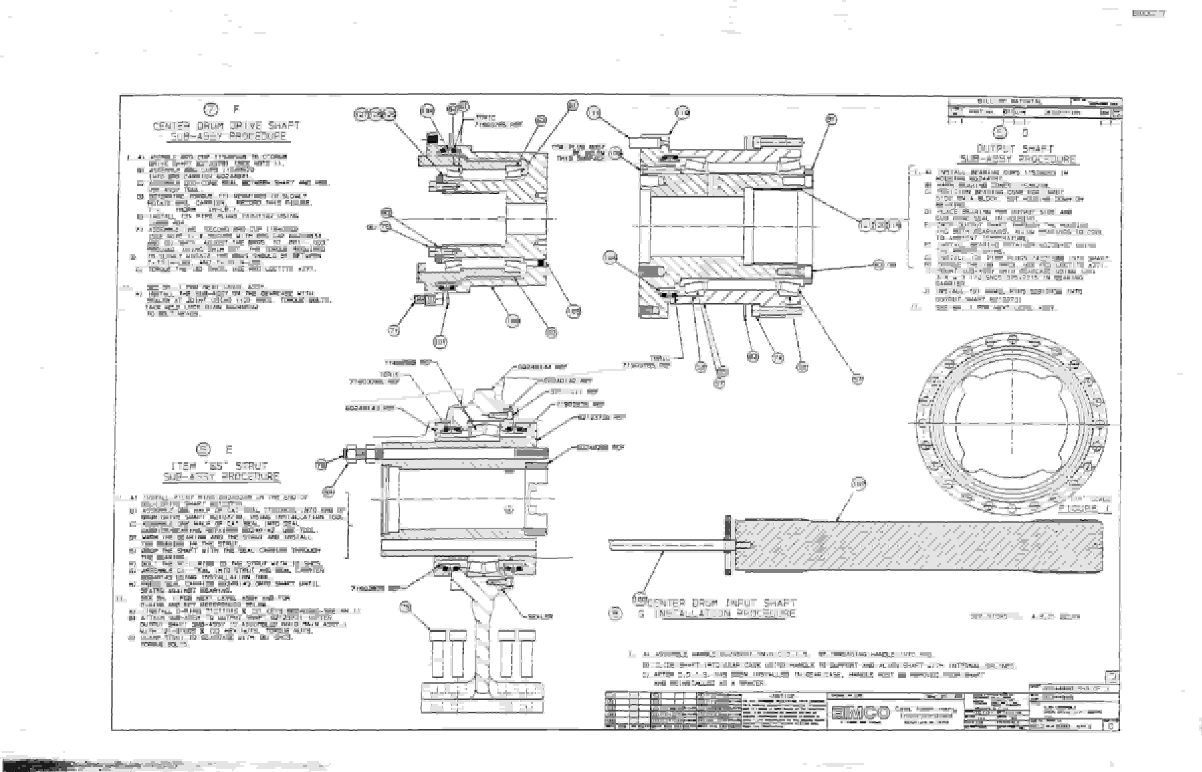 Bucyrus 2810 Dash One Miner Parts Catalog BI000217-4