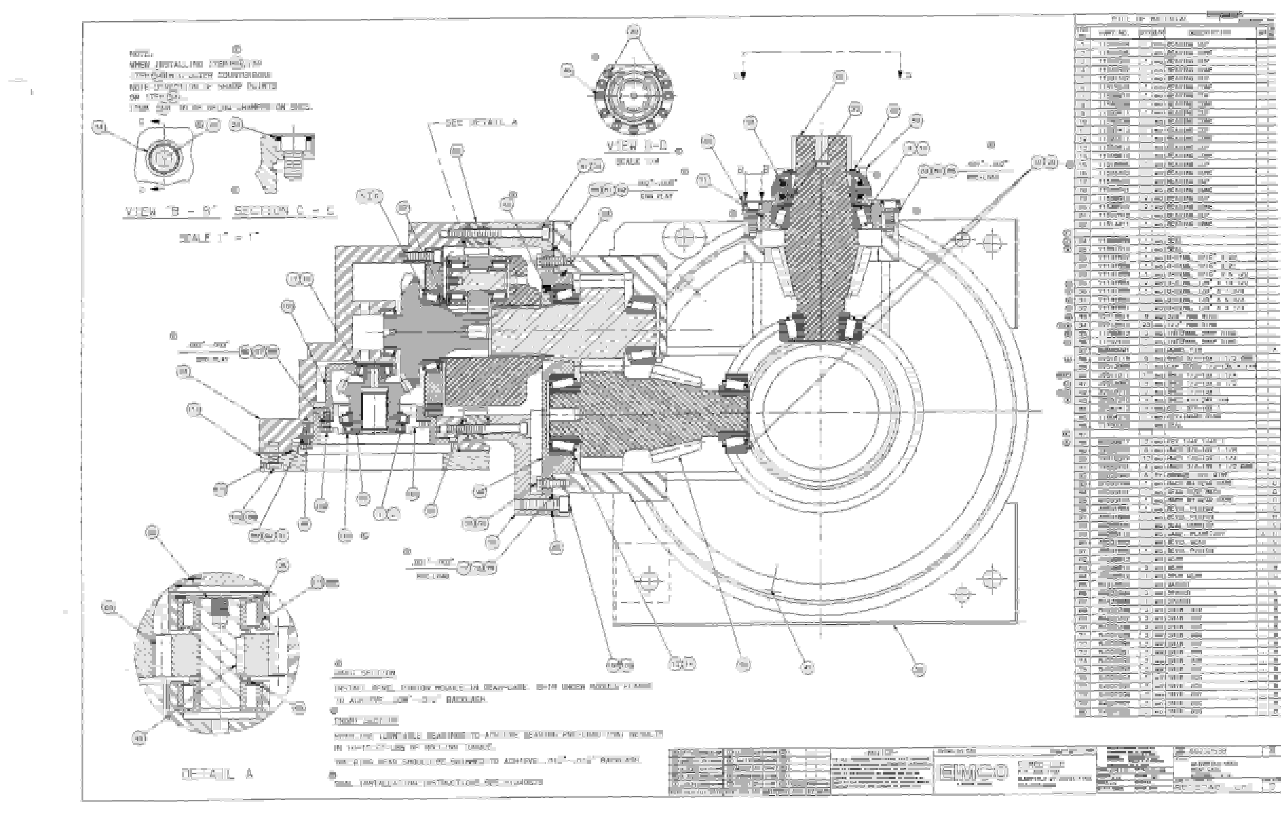 Bucyrus 2810 Dash Three Miner Parts Catalog BI000005 70880138R-5