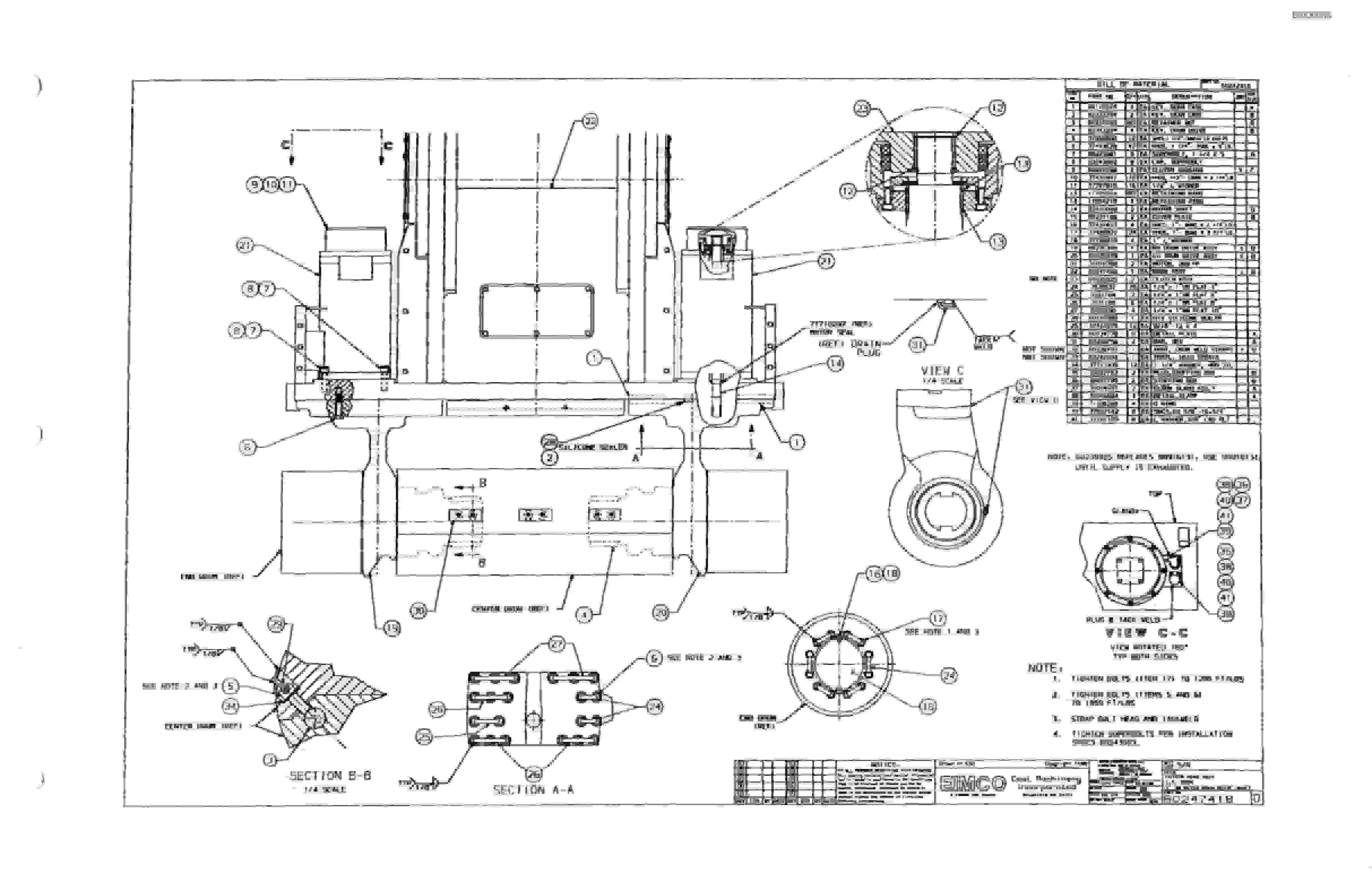 Bucyrus 2810 Dash Three Miner Parts Catalog BI000056-4