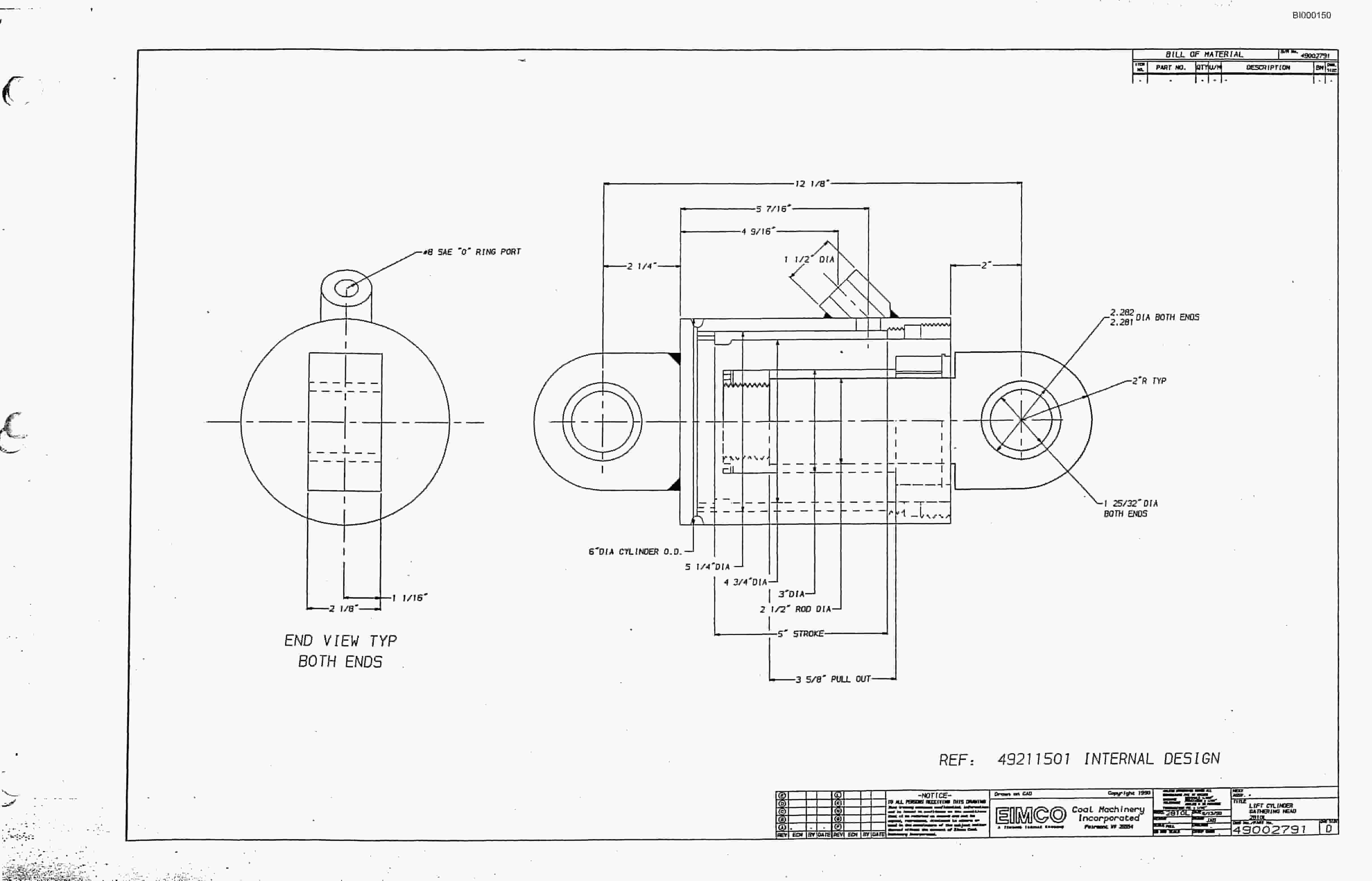 Bucyrus 2810 Dash Two Drum Miner Parts Catalog BI000150-2