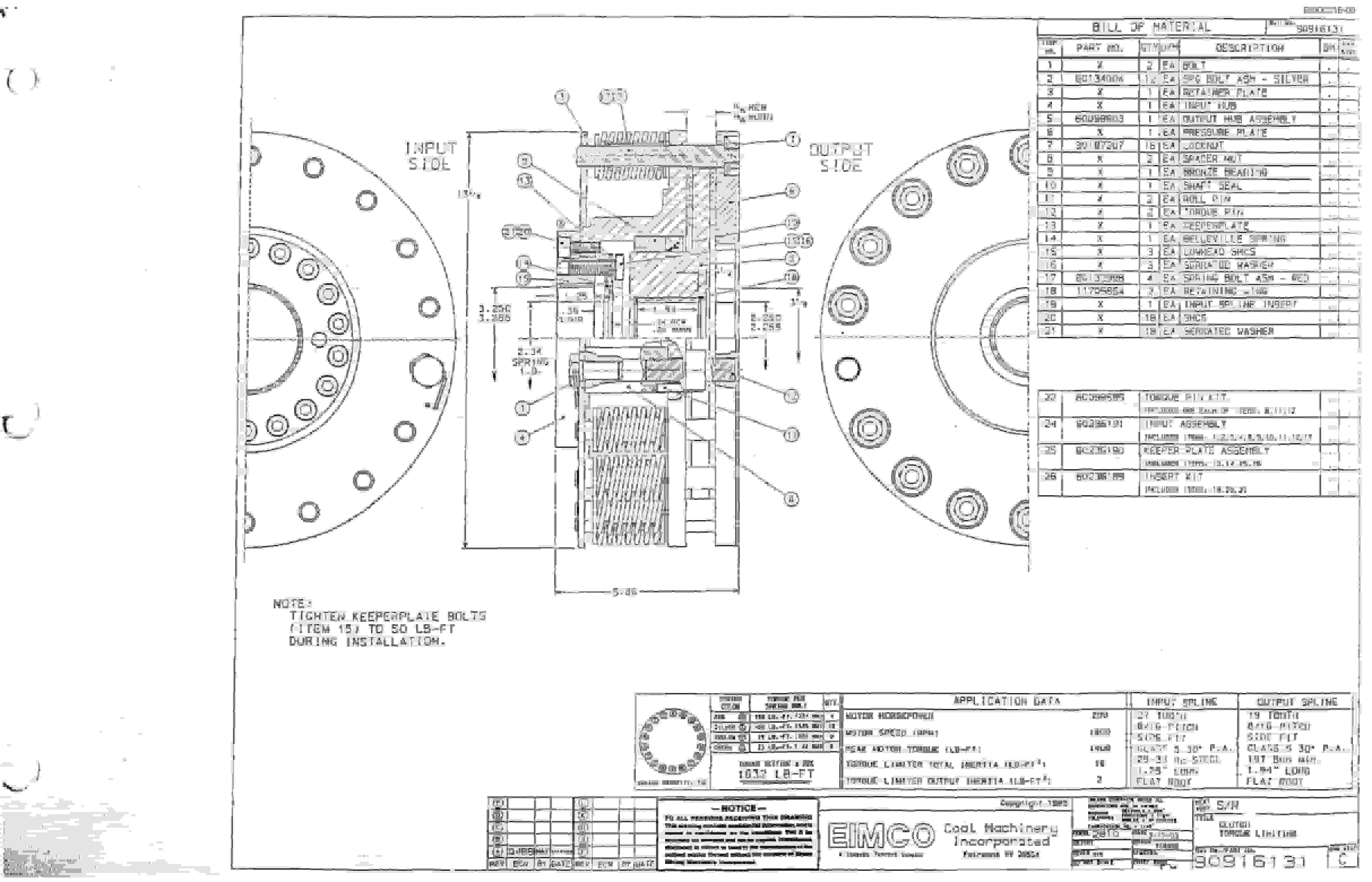 Bucyrus 2810 Dash Two Drum Miner Parts Catalog BI000216-4