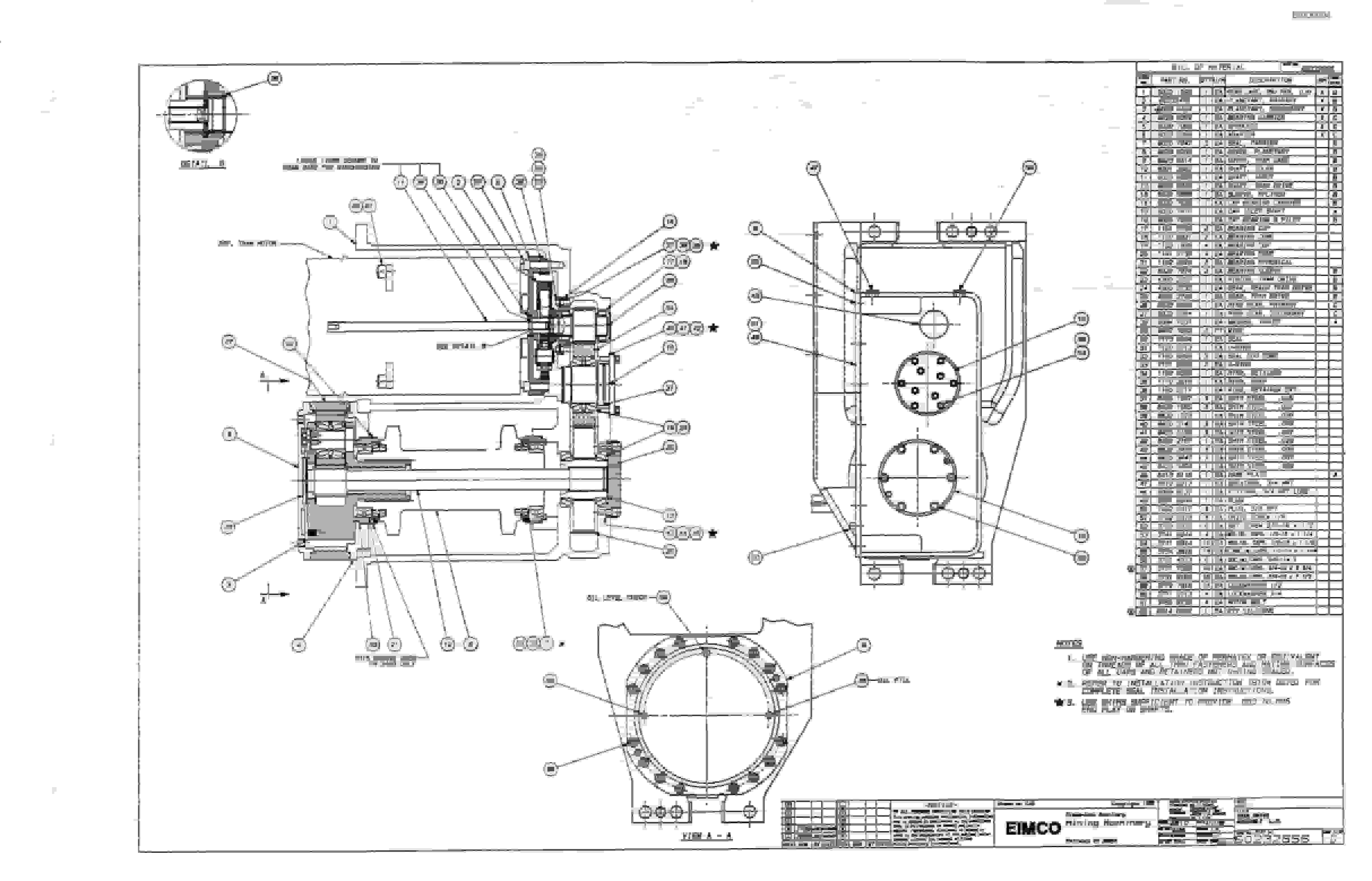 Bucyrus 2810 Drum Miner Parts Catalog BI000094-3