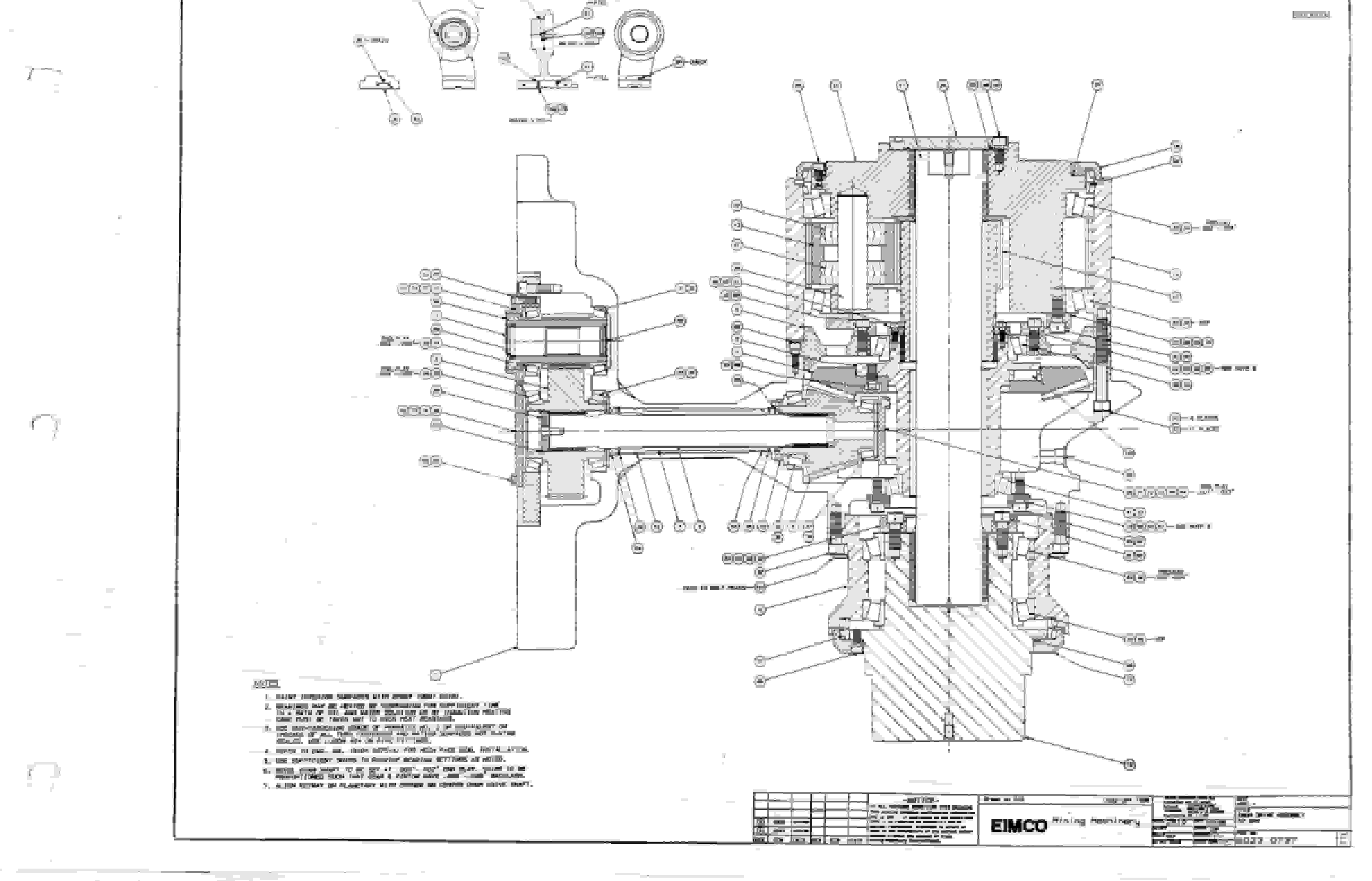 Bucyrus 2810 Drum Miner Parts Catalog BI000094-4