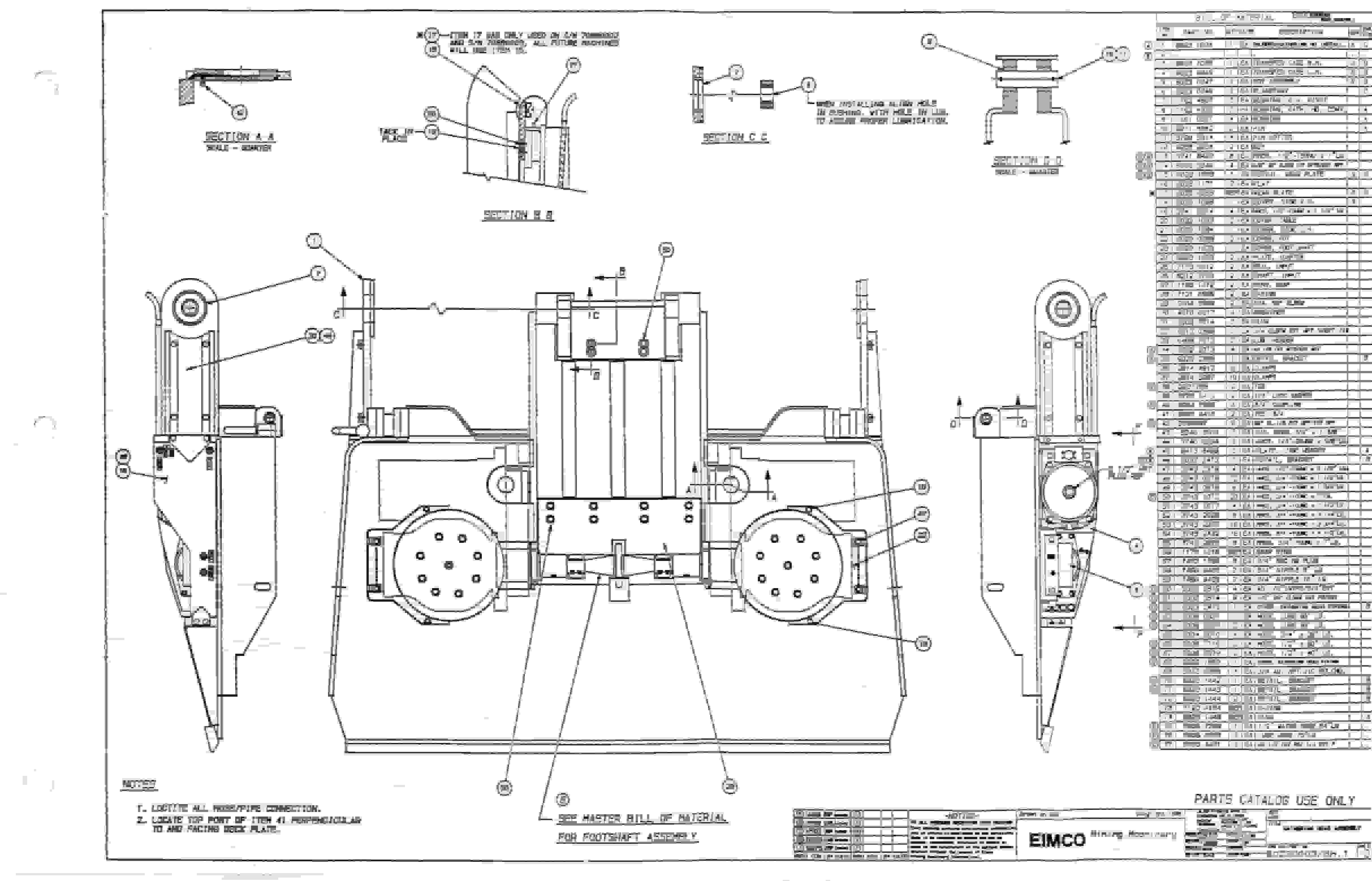 Bucyrus 2810 Drum Miner Parts Catalog BI000094-5