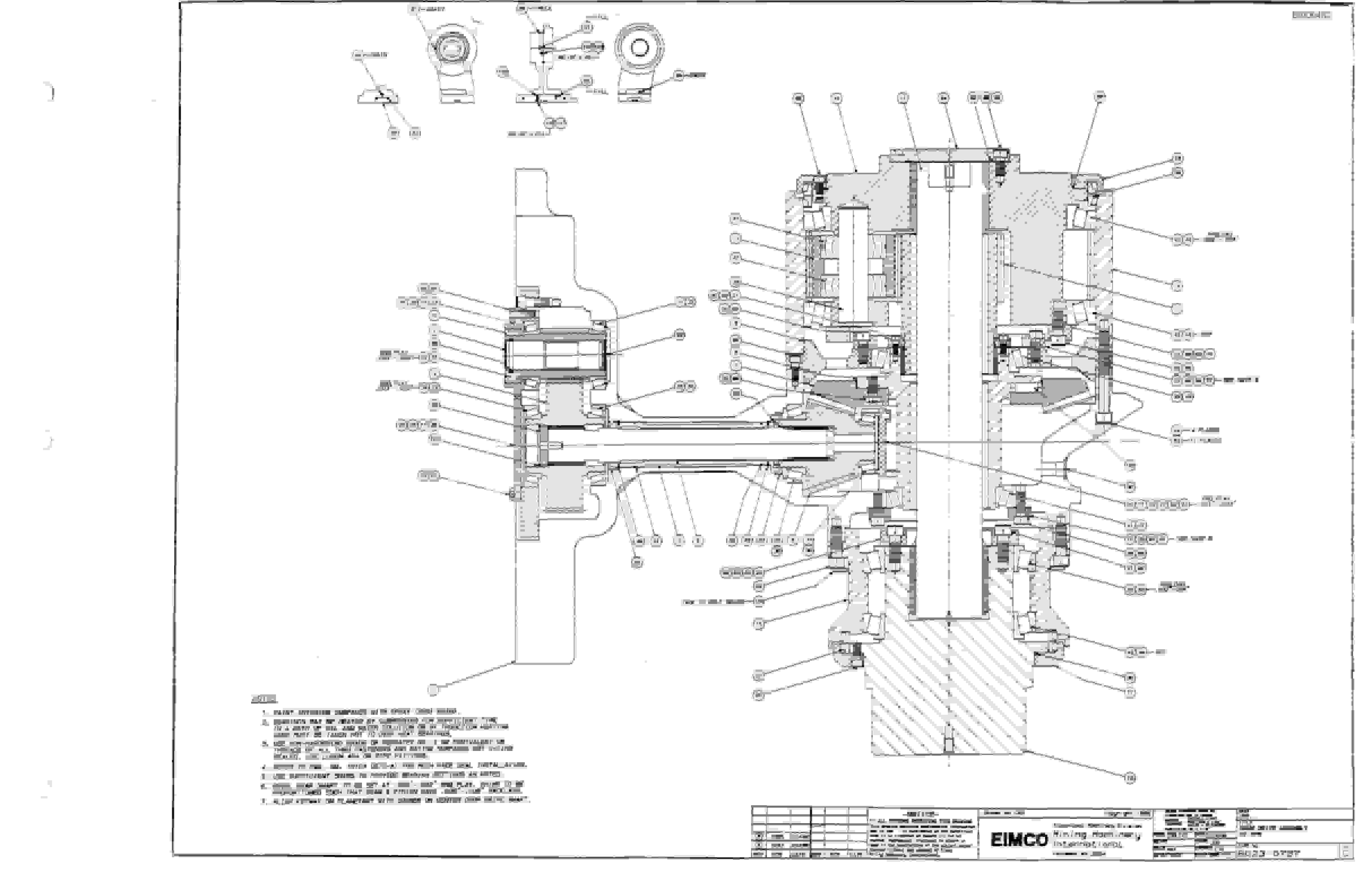 Bucyrus 2810 Miner Parts Catalog BI000462-2