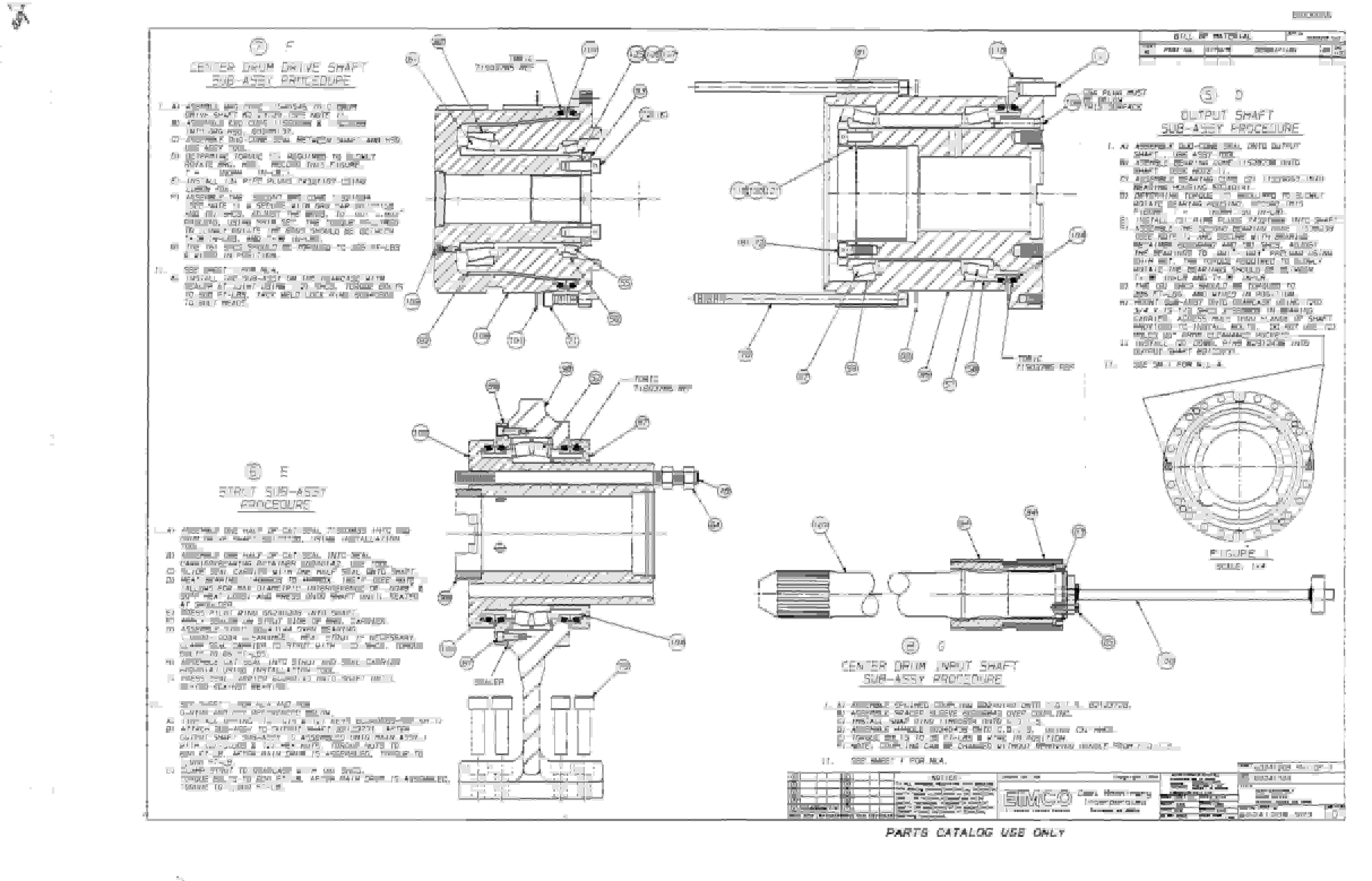 Bucyrus 2810L Drum Miner Parts Catalog BI000055-4