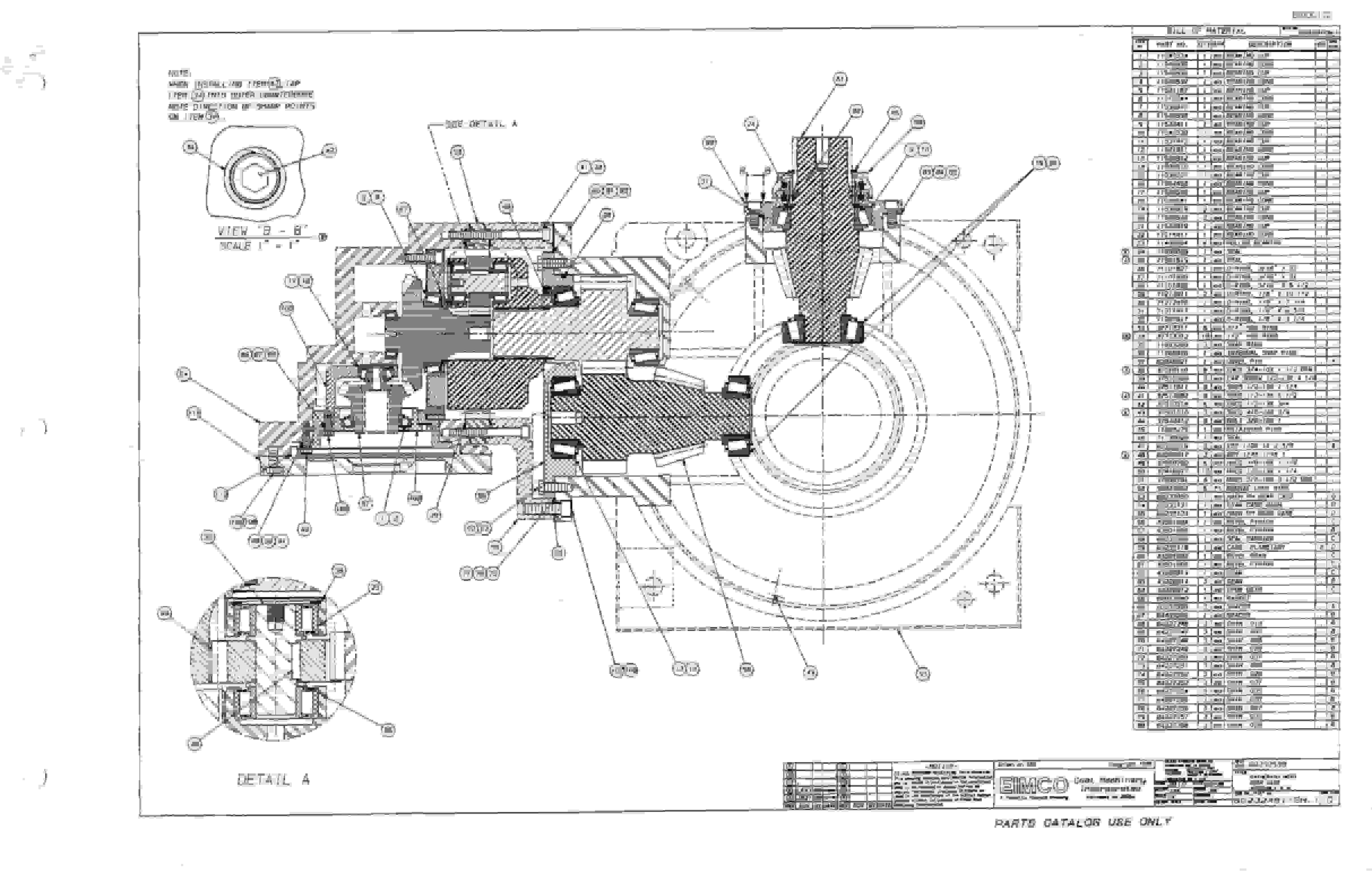 Bucyrus 2810L Drum Miner Parts Catalog BI000112-5