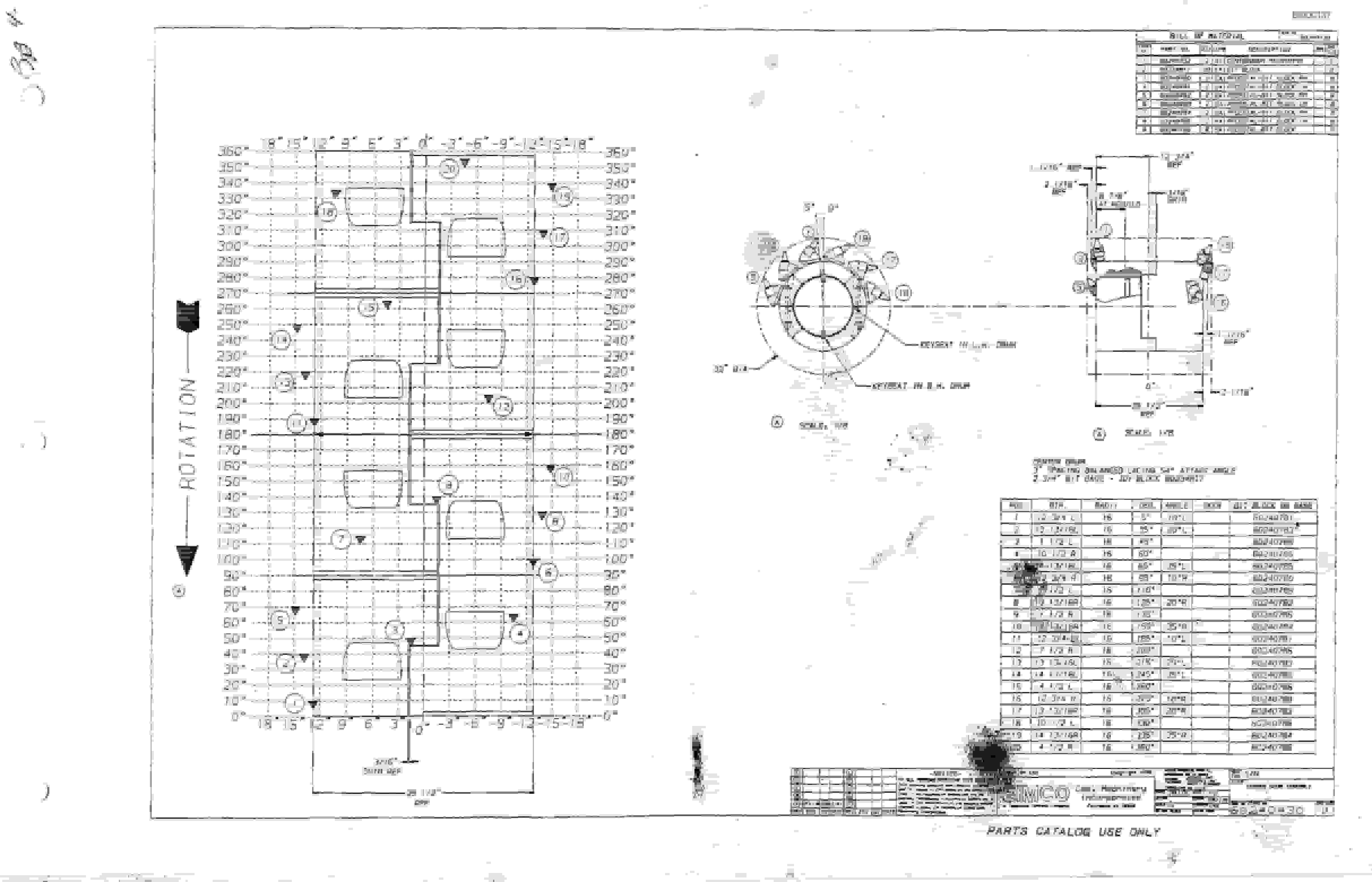 Bucyrus 2810L Drum Miner Parts Catalog BI000137-3