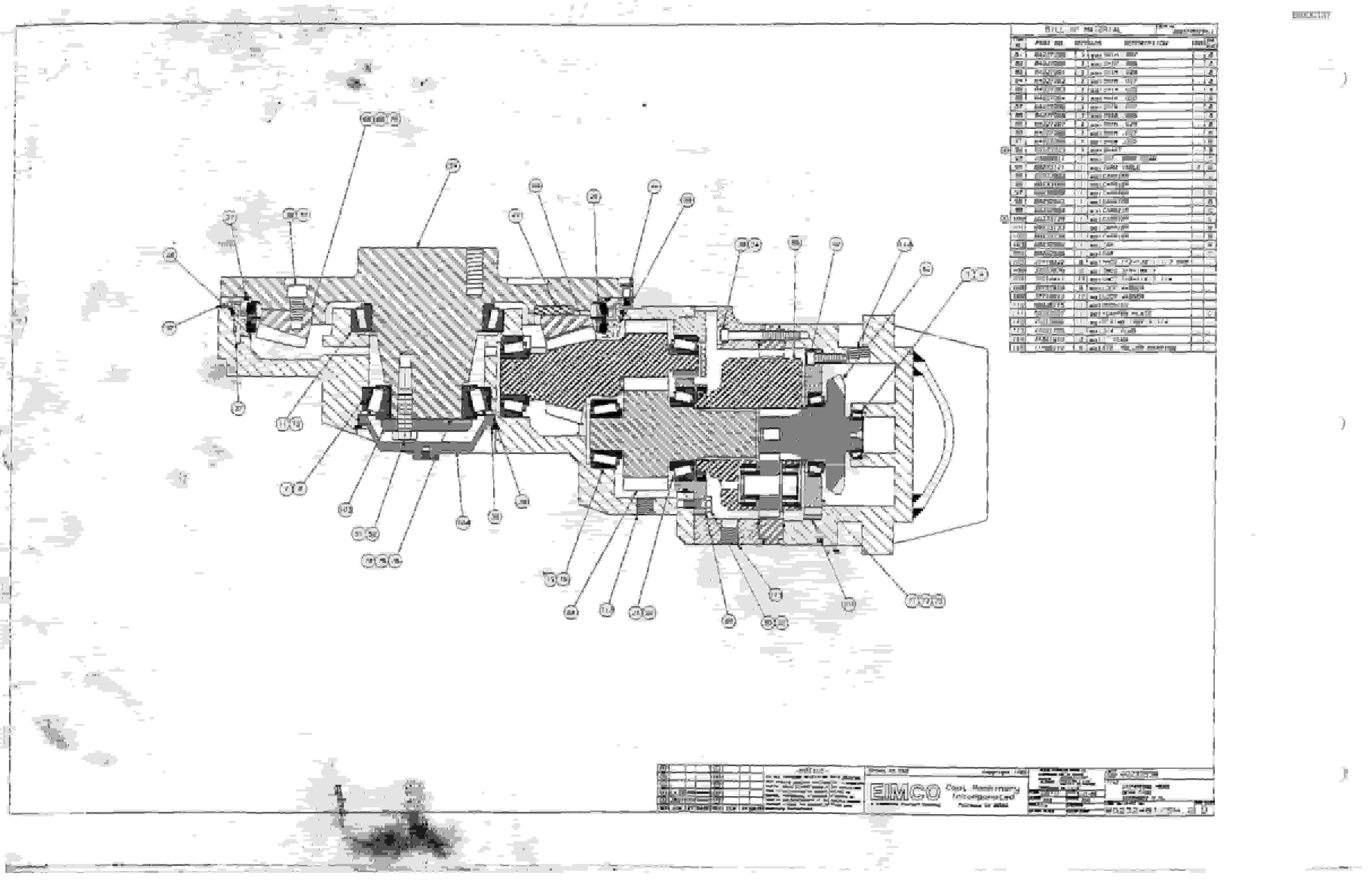 Bucyrus 2810L Drum Miner Parts Catalog BI000137-5
