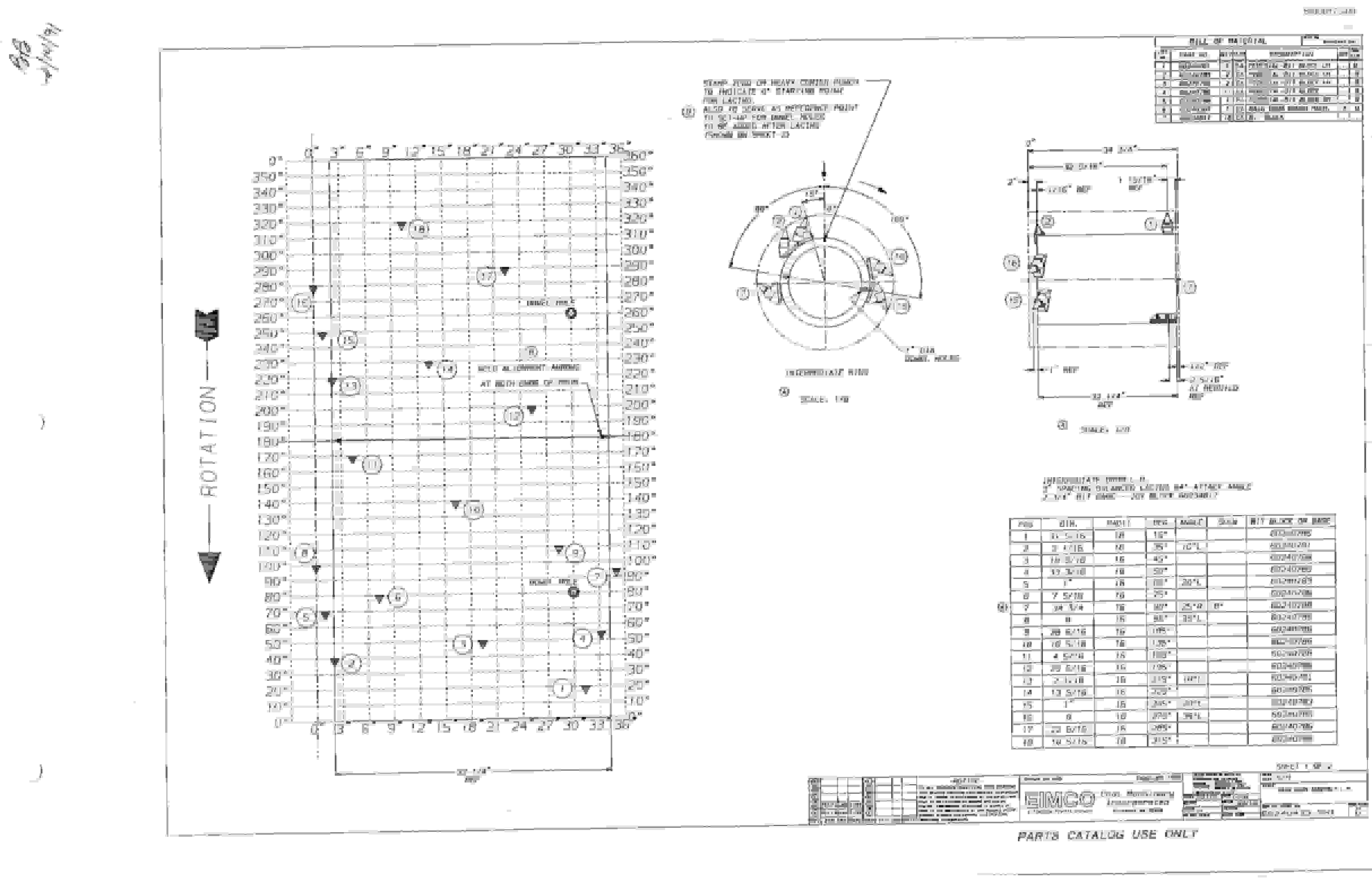 Bucyrus 2810L Drum Miner Parts Catalog BI000173-3
