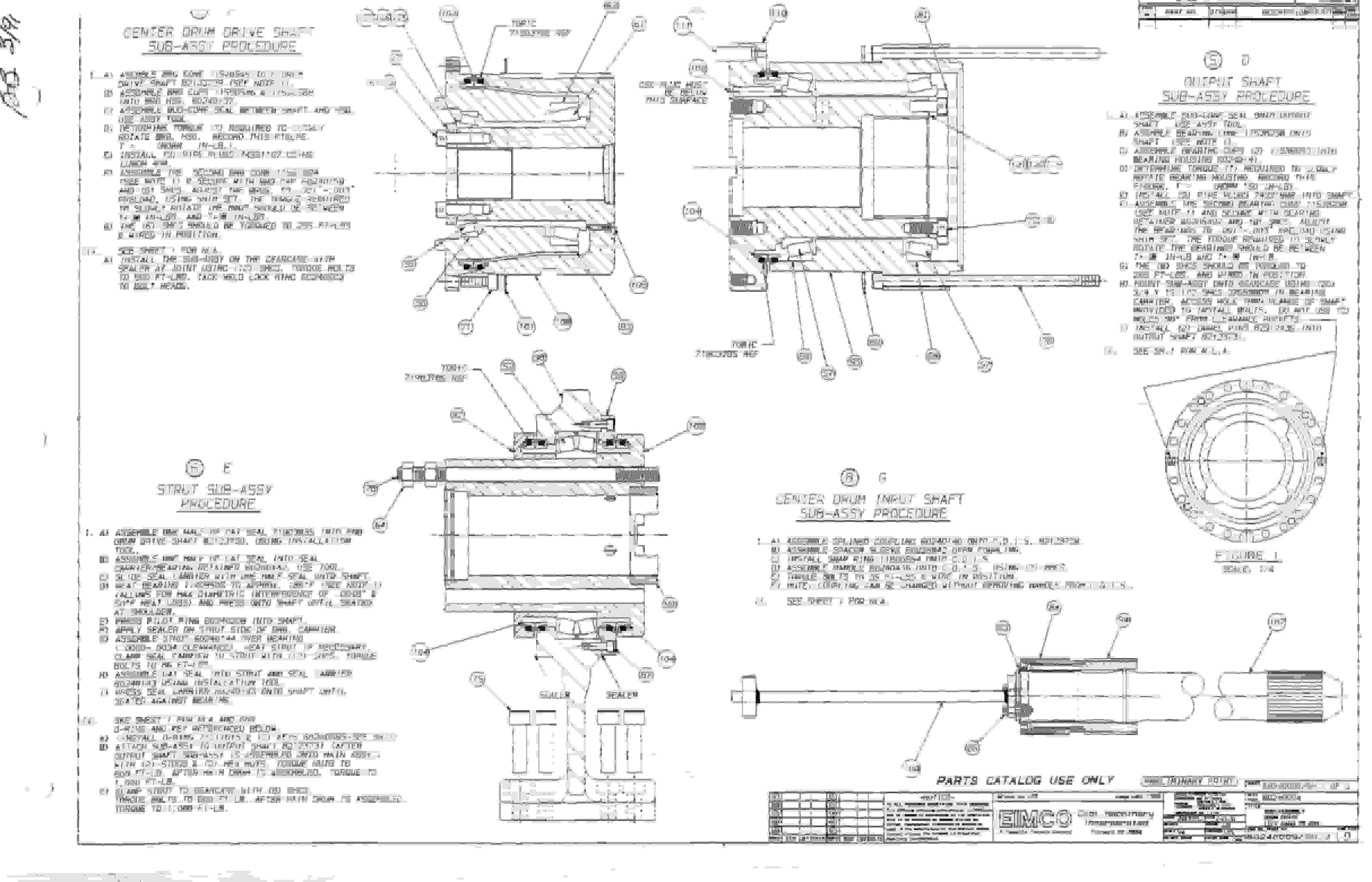 Bucyrus 2810L Drum Miner Parts Catalog BI000173-4