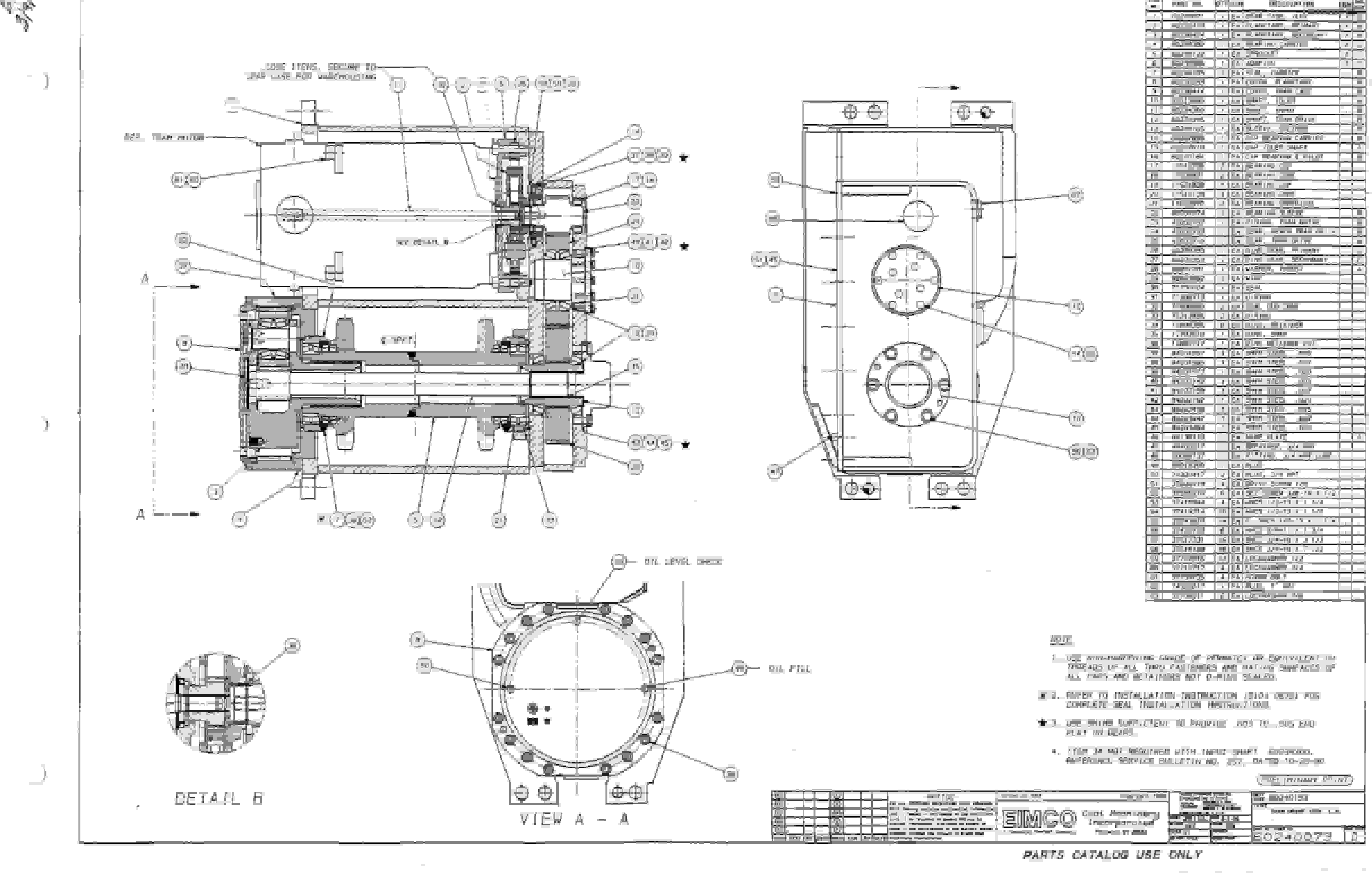 Bucyrus 2810L Drum Miner Parts Catalog BI000220-3